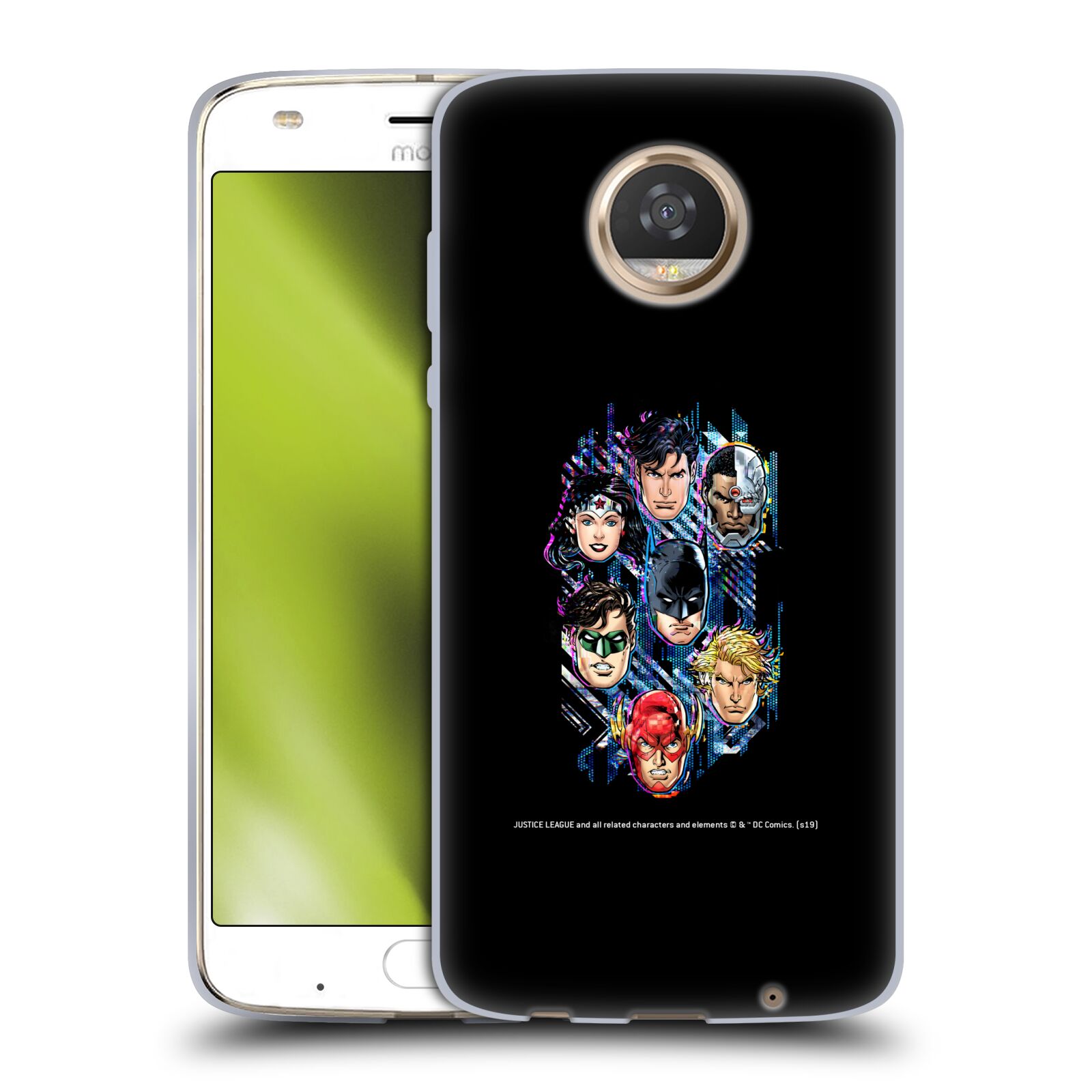 OFFICIAL JUSTICE LEAGUE DC COMICS ELECTRIC GRAPHICS GEL CASE FOR MOTOROLA PHONES - 第 9/10 張圖片