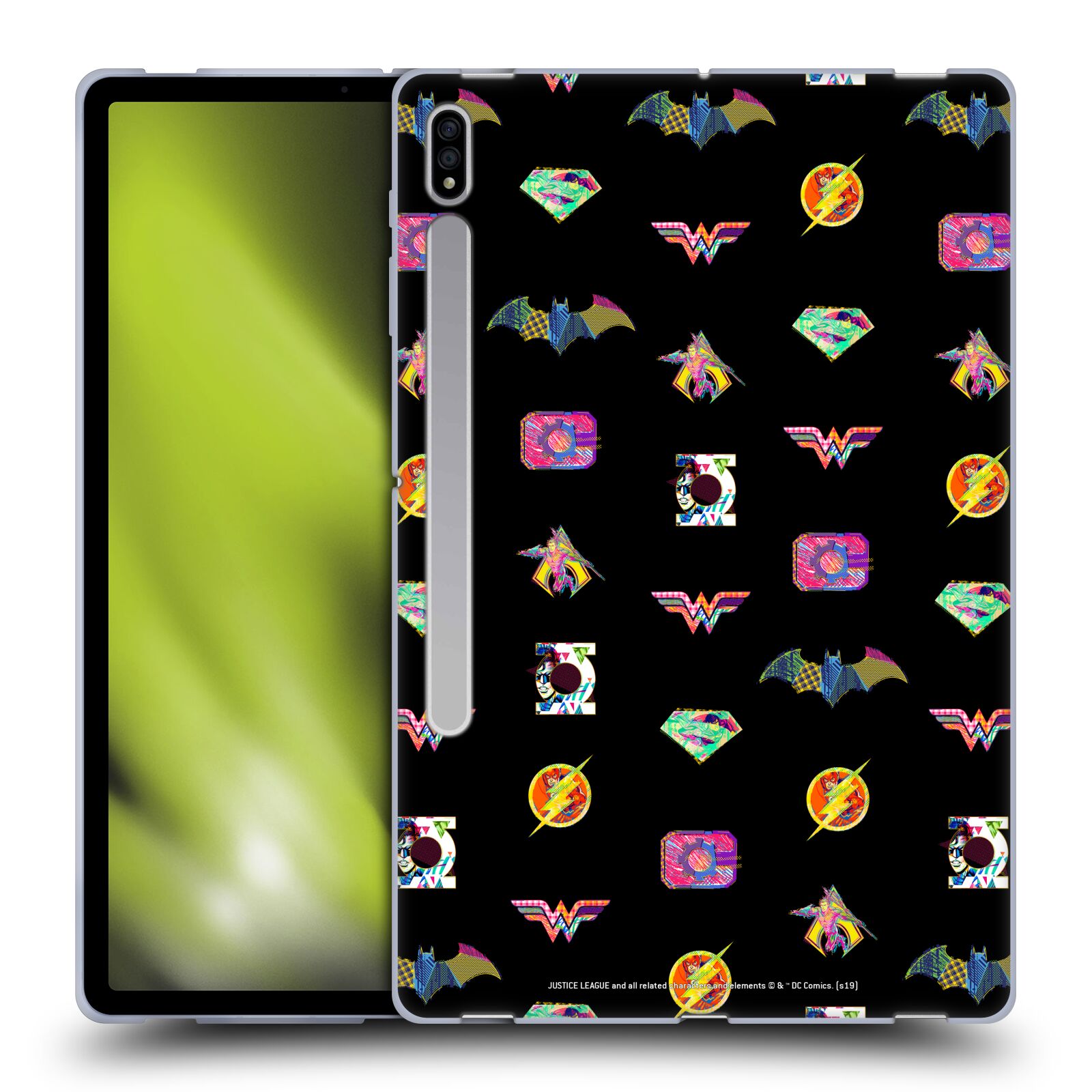 JUSTICE LEAGUE DC COMICS DARK ELECTRIC POP ICONS GEL CASE FOR SAMSUNG TABLETS 1 - Picture 12 of 15