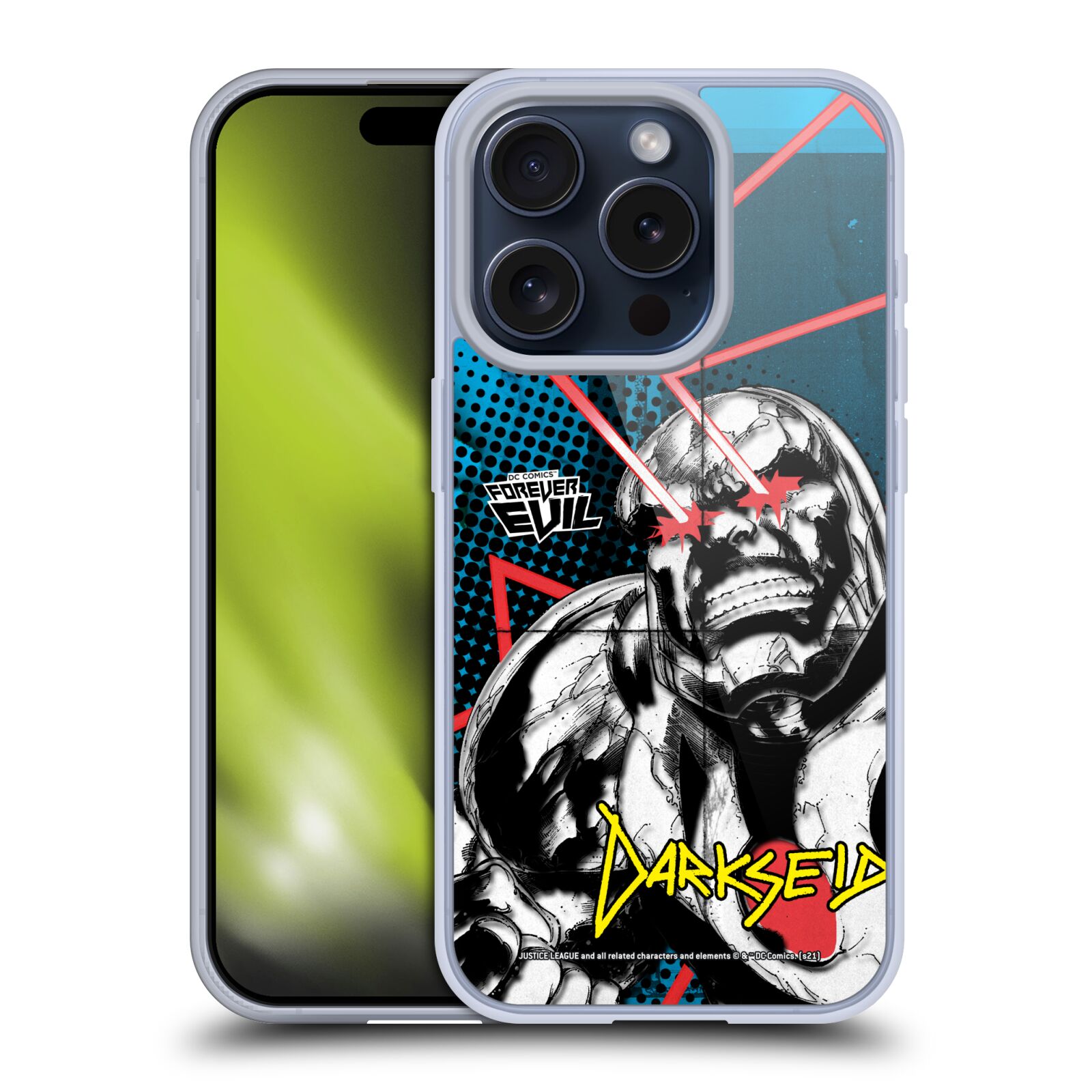 JUSTICE LEAGUE DC COMICS DARKSEID COMIC ART GEL CASE FOR APPLE iPHONE PHONES - Picture 9 of 10