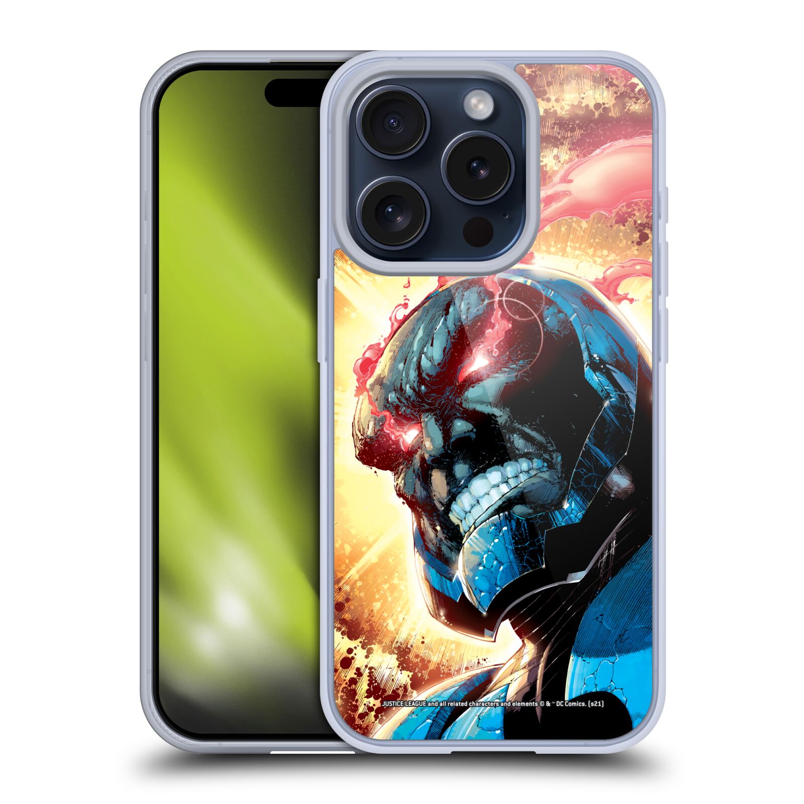 JUSTICE LEAGUE DC COMICS DARKSEID COMIC ART GEL CASE FOR APPLE iPHONE PHONES - Picture 10 of 10