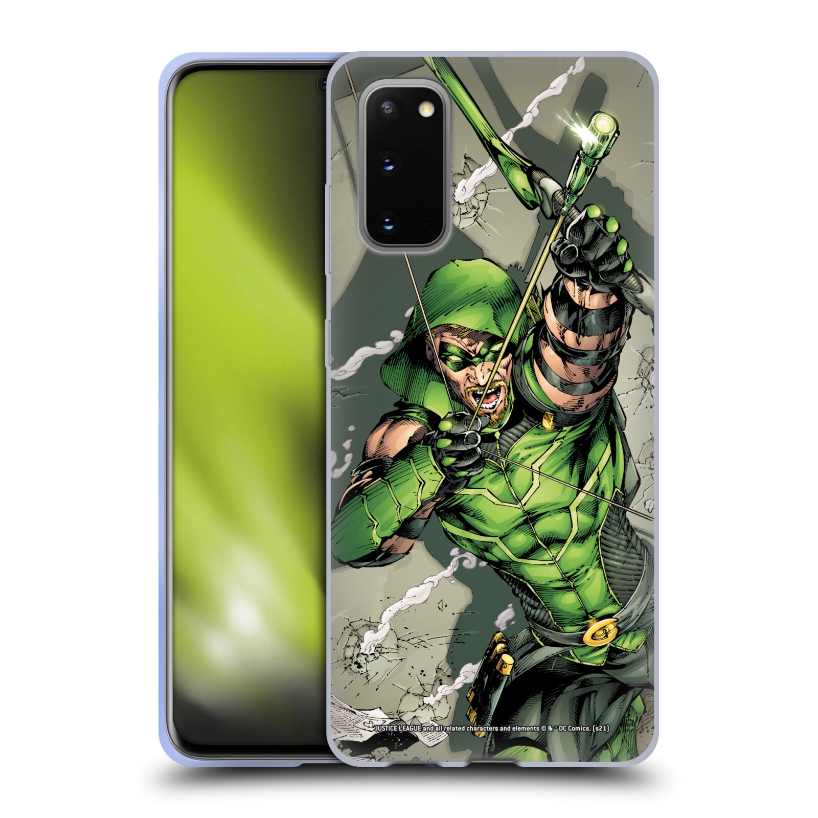 JUSTICE LEAGUE DC COMICS GREEN ARROW COMIC ART GEL CASE FOR SAMSUNG PHONES 1