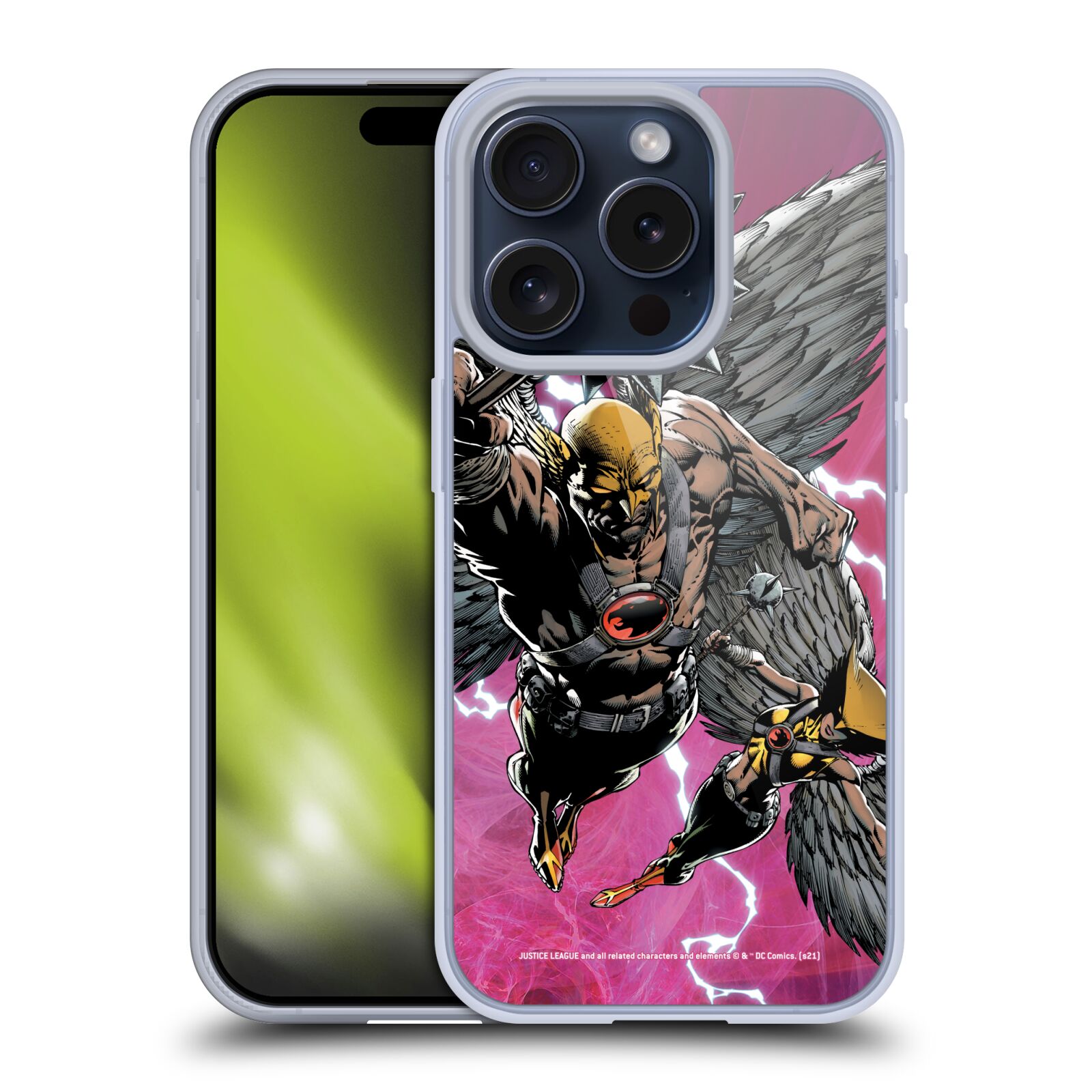 JUSTICE LEAGUE DC COMICS HAWKMAN COMIC ART SOFT GEL CASE FOR APPLE iPHONE PHONES - Picture 8 of 11