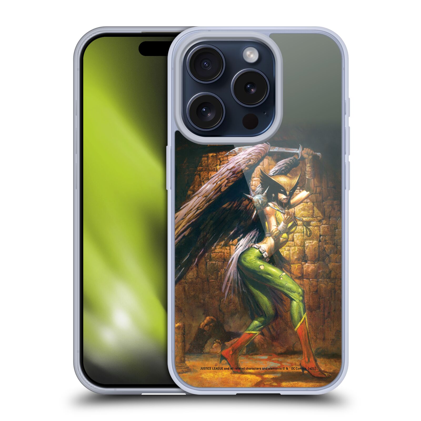 JUSTICE LEAGUE DC COMICS HAWKMAN COMIC ART SOFT GEL CASE FOR APPLE iPHONE PHONES - Picture 9 of 11