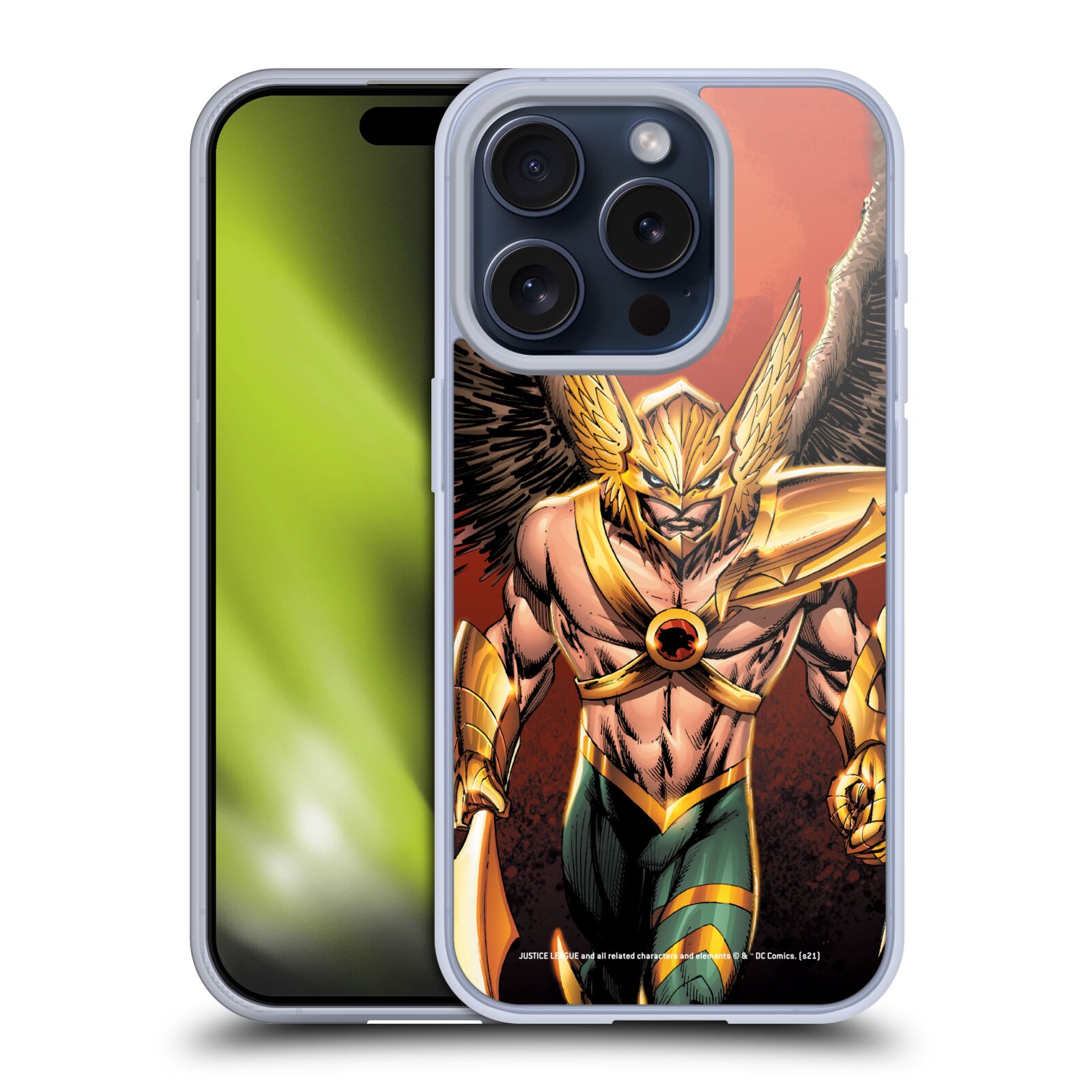 JUSTICE LEAGUE DC COMICS HAWKMAN COMIC ART SOFT GEL CASE FOR APPLE iPHONE PHONES - Picture 10 of 11