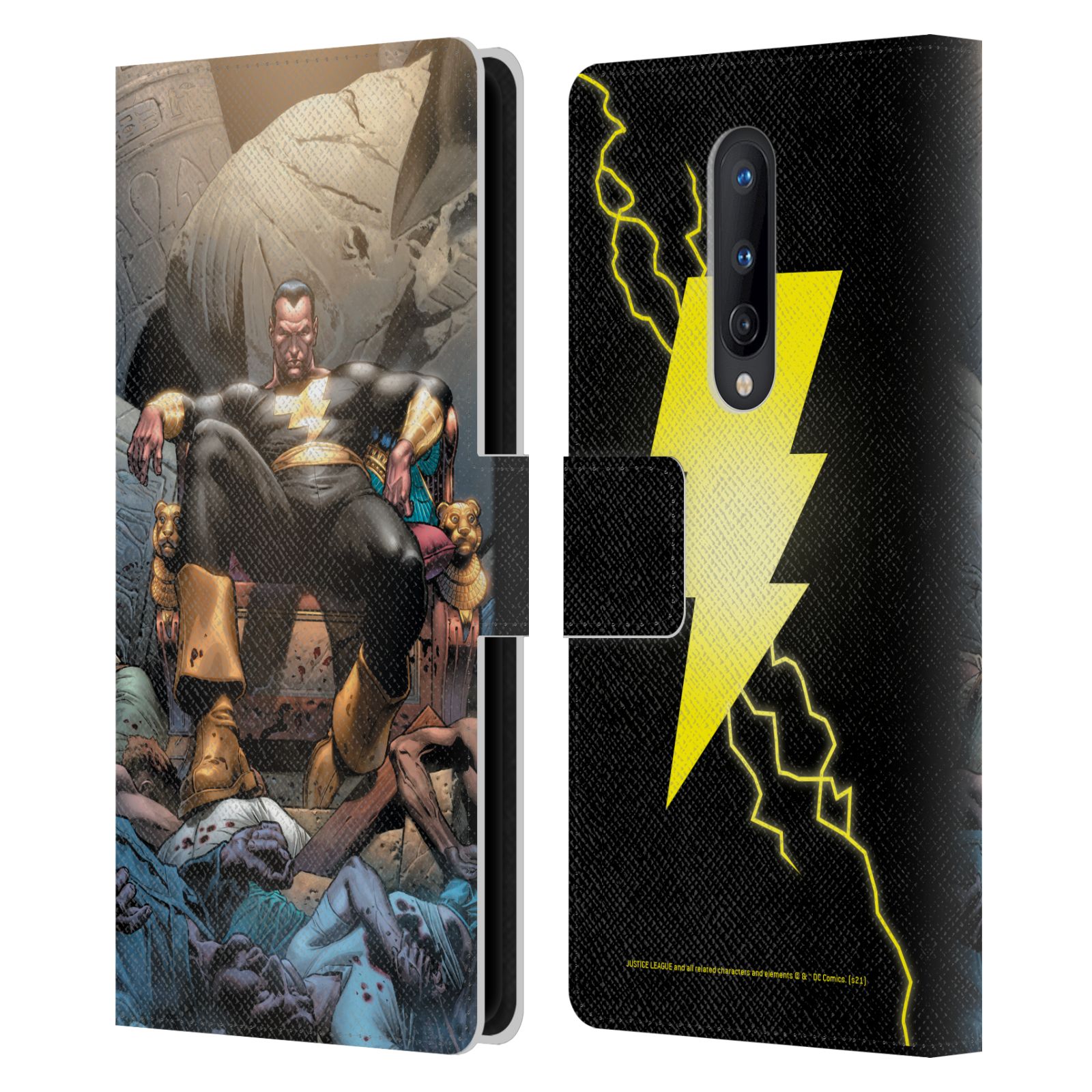 OFFICIAL JUSTICE LEAGUE DC COMICS SHAZAM LEATHER BOOK CASE FOR ONEPLUS PHONES - Picture 8 of 10