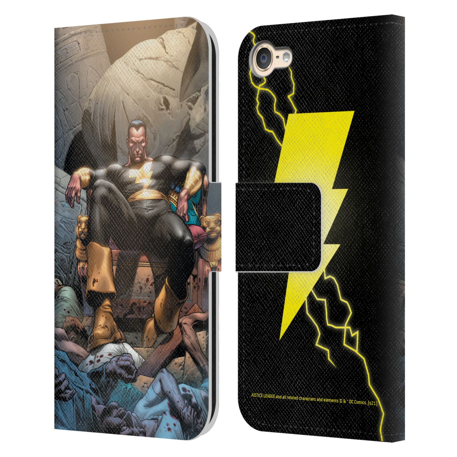 JUSTICE LEAGUE DC COMICS SHAZAM LEATHER BOOK CASE FOR APPLE iPOD TOUCH MP3 - Picture 8 of 10