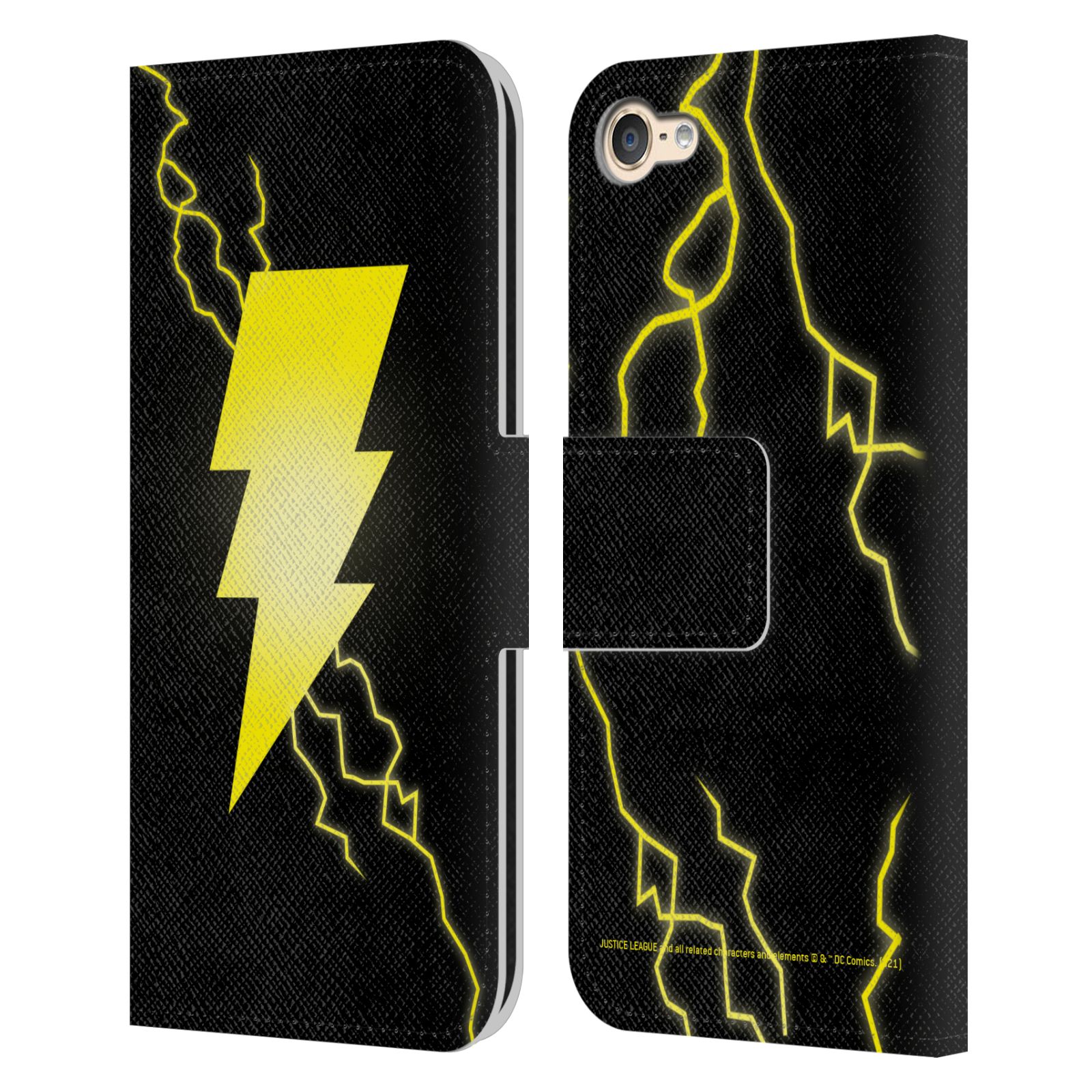 JUSTICE LEAGUE DC COMICS SHAZAM LEATHER BOOK CASE FOR APPLE iPOD TOUCH MP3 - Picture 9 of 10
