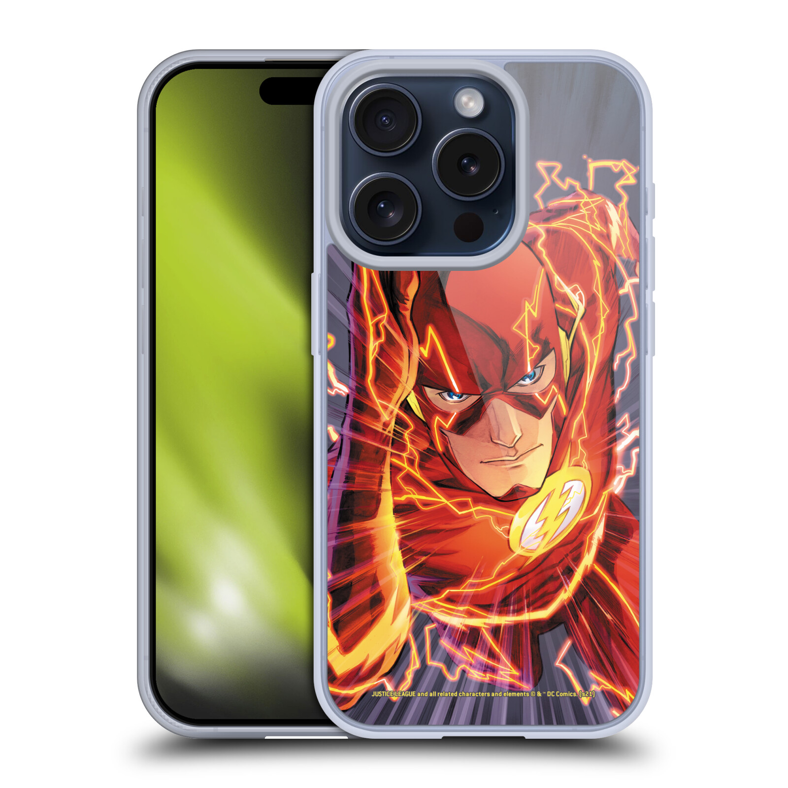 JUSTICE LEAGUE DC COMICS THE FLASH COMIC BOOK COVER GEL CASE APPLE iPHONE PHONES - Picture 9 of 9