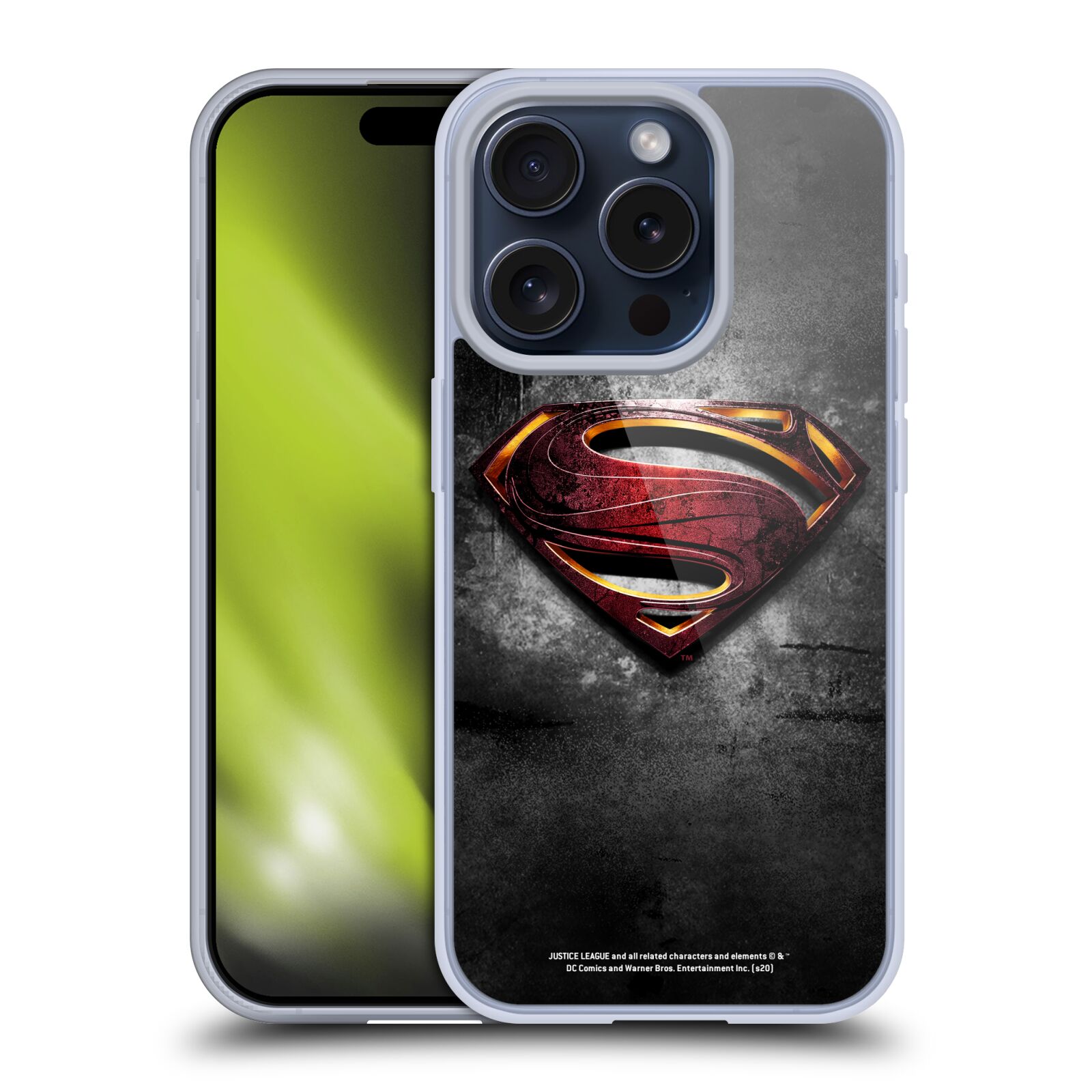 OFFICIAL JUSTICE LEAGUE MOVIE SUPERMAN LOGO ART GEL CASE FOR APPLE iPHONE PHONES - Picture 8 of 9