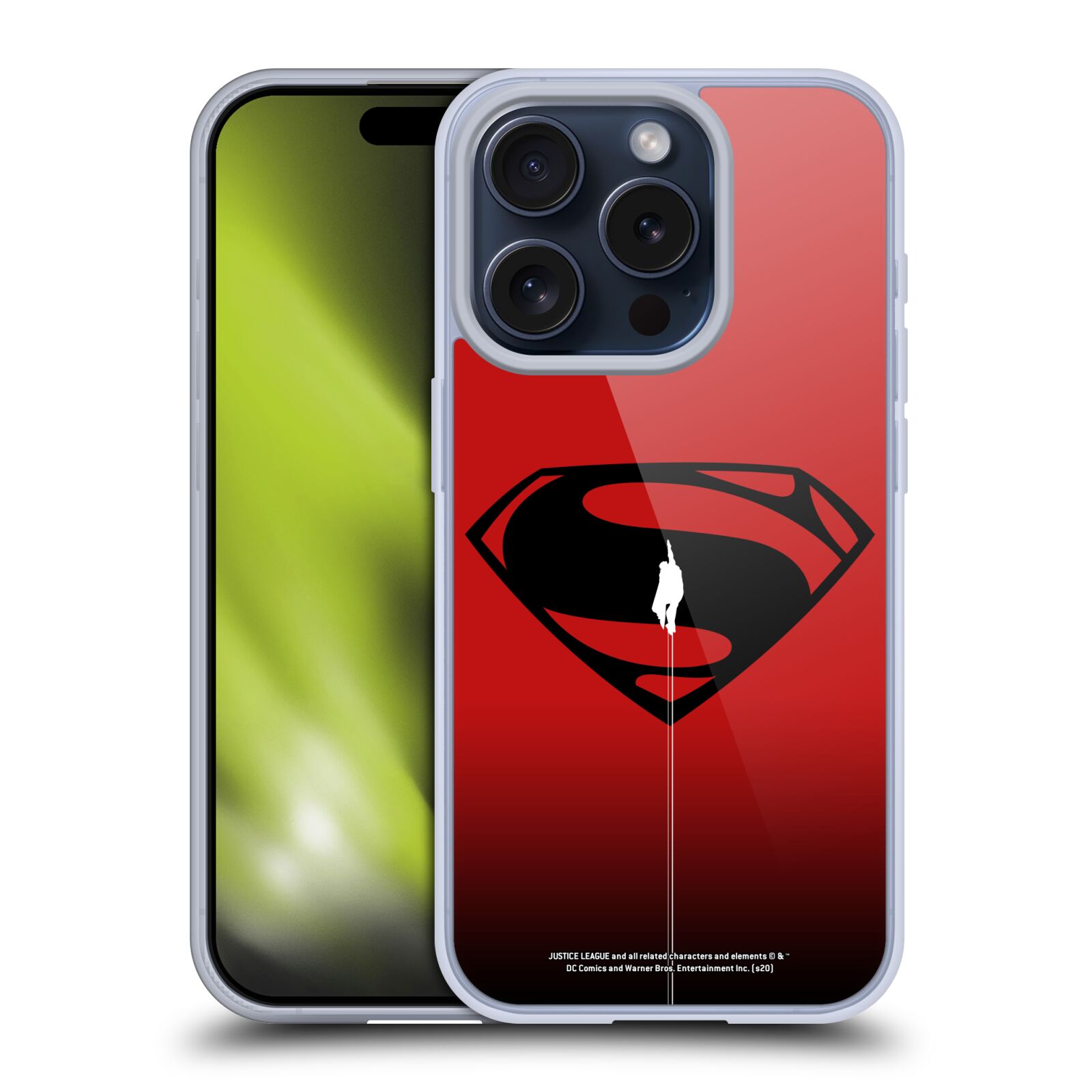 OFFICIAL JUSTICE LEAGUE MOVIE SUPERMAN LOGO ART GEL CASE FOR APPLE iPHONE PHONES - Picture 9 of 9