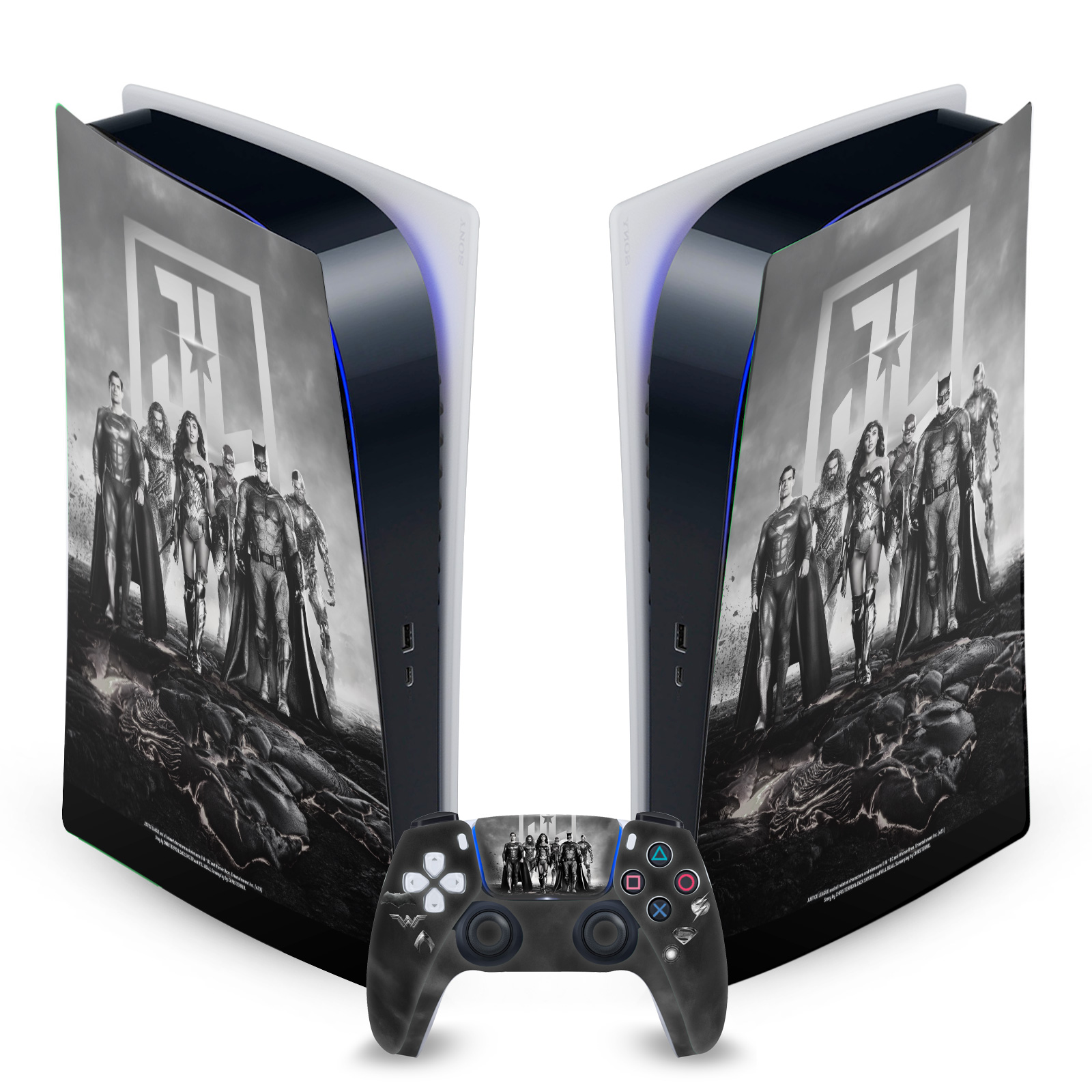 ZACK SNYDER JUSTICE LEAGUE CHARACTER VINYL SKIN SONY PS5 DIGITAL EDITION BUNDLE