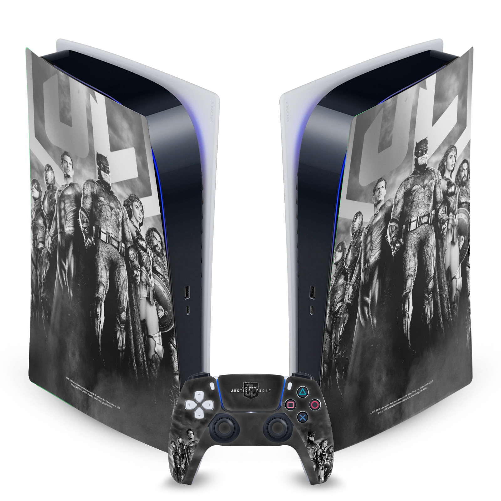 ZACK SNYDER JUSTICE LEAGUE CHARACTER VINYL SKIN SONY PS5 DIGITAL EDITION BUNDLE