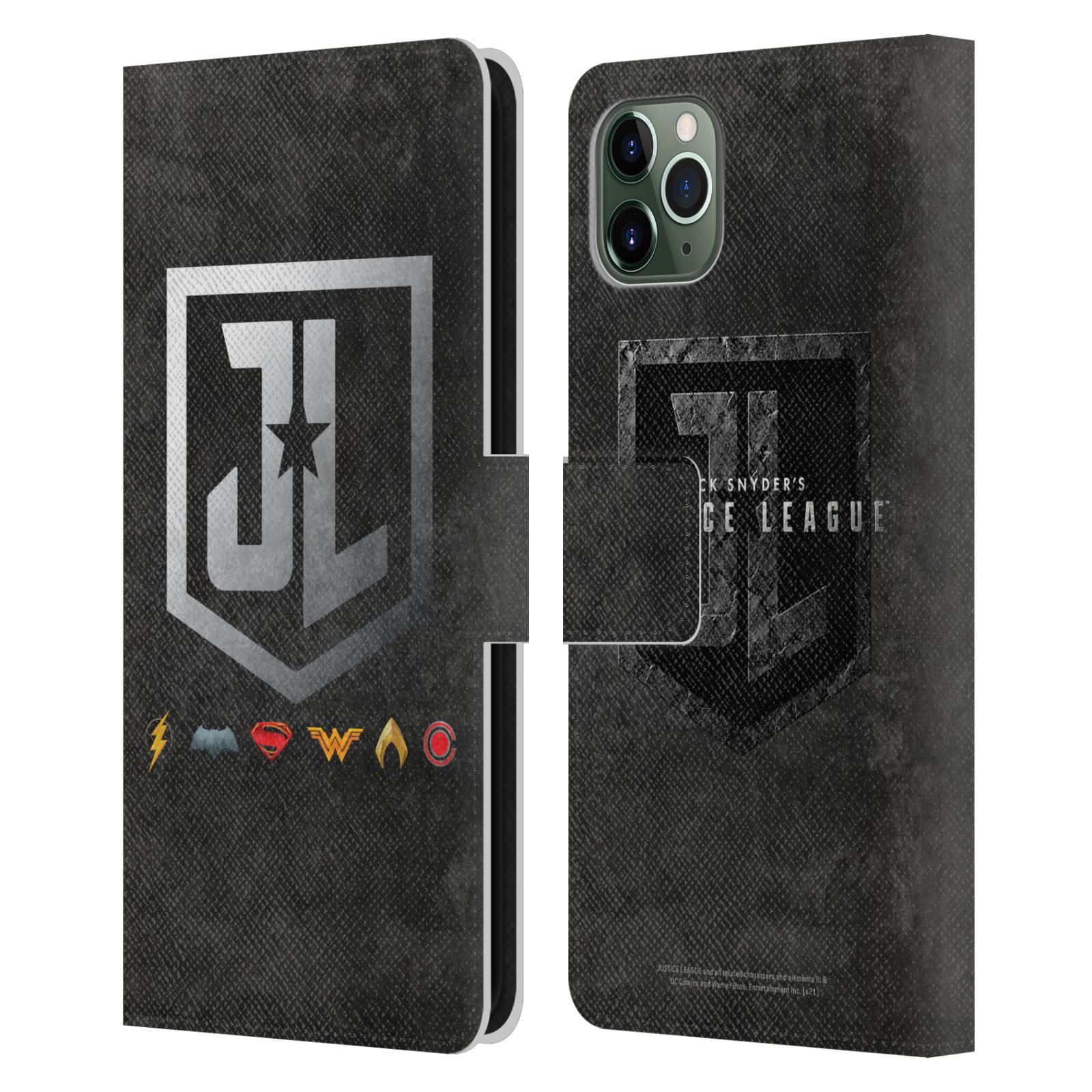 ZACK SNYDER'S JUSTICE LEAGUE VECTOR ART LEATHER BOOK CASE APPLE iPHONE - Picture 9 of 11