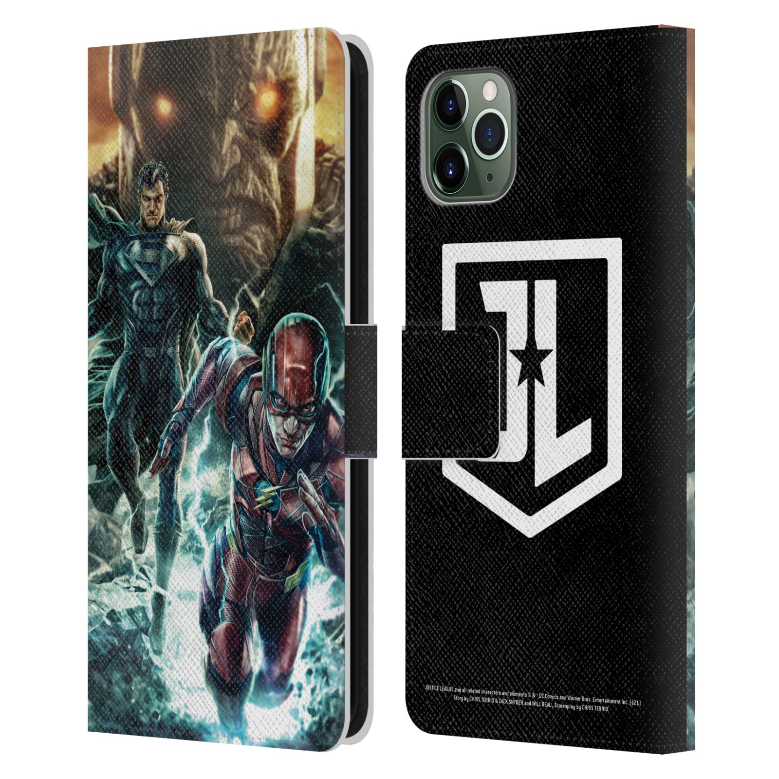 ZACK SNYDER'S JUSTICE LEAGUE SNYDER CUT GRAPHICS LEATHER BOOK CASE APPLE iPHONE - Picture 8 of 13