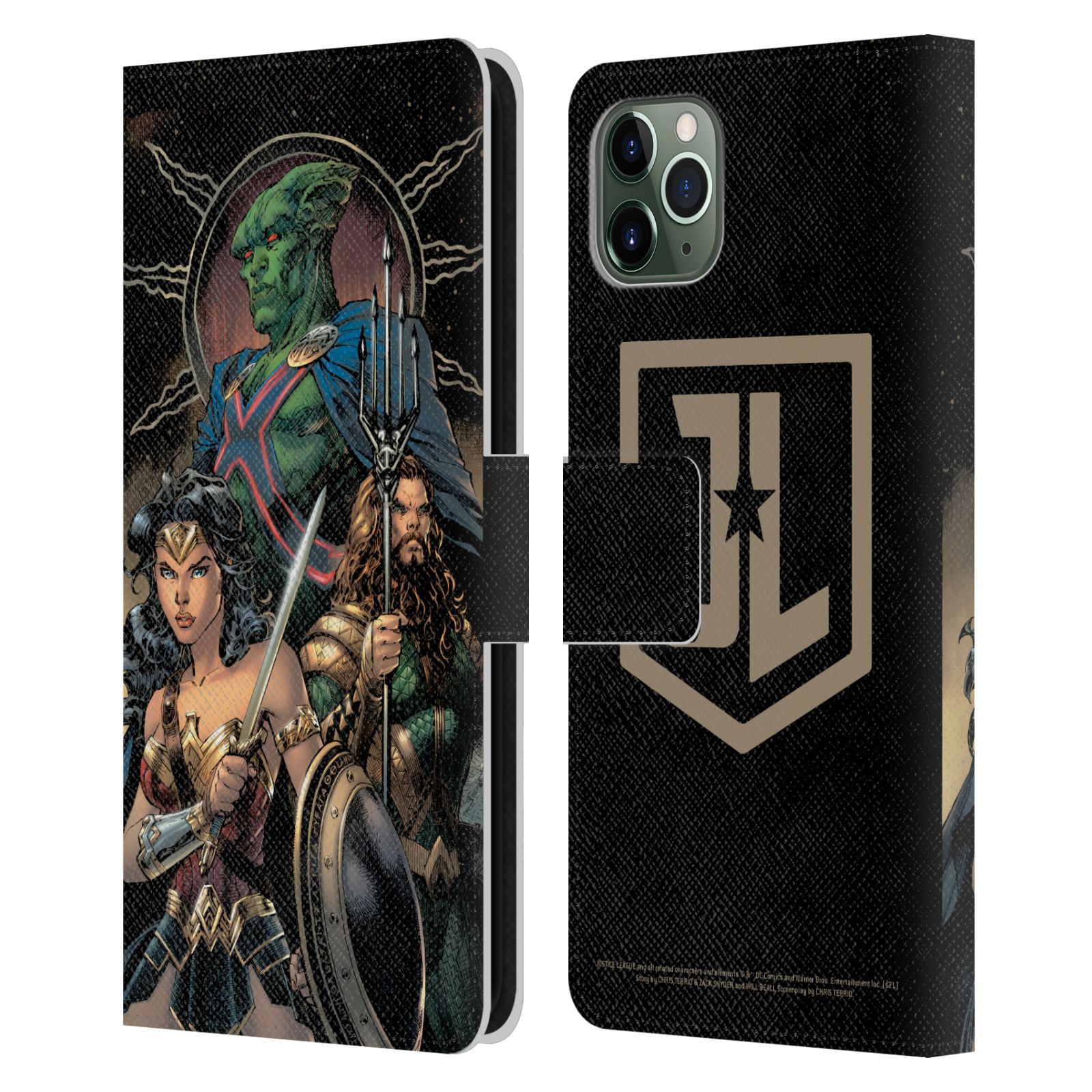 ZACK SNYDER'S JUSTICE LEAGUE SNYDER CUT GRAPHICS LEATHER BOOK CASE APPLE iPHONE - Picture 10 of 13