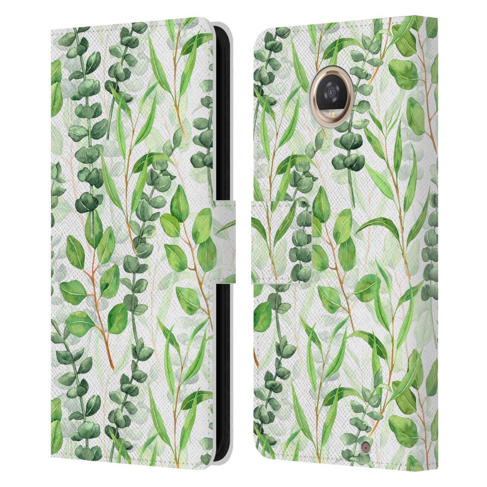 KATERINA KIRILOVA FRUITS & FOLIAGE PATTERNS LEATHER BOOK CASE MOTOROLA PHONES - Picture 10 of 16