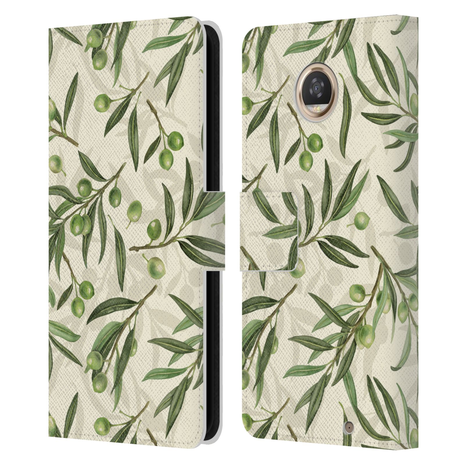 KATERINA KIRILOVA FRUITS & FOLIAGE PATTERNS LEATHER BOOK CASE MOTOROLA PHONES - Picture 14 of 16