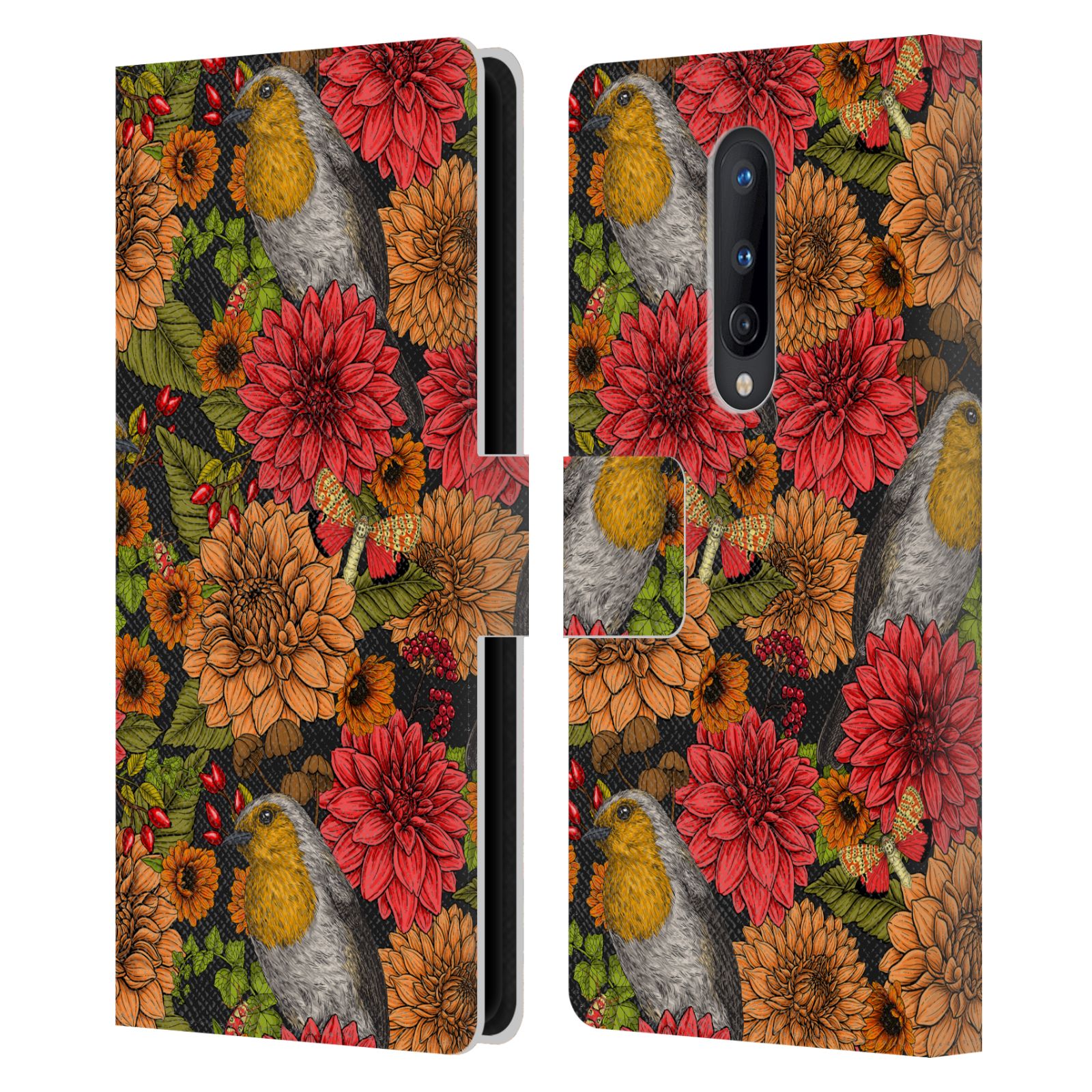 OFFICIAL KATERINA KIRILOVA GRAPHICS LEATHER BOOK CASE FOR ONEPLUS PHONES - Picture 15 of 19