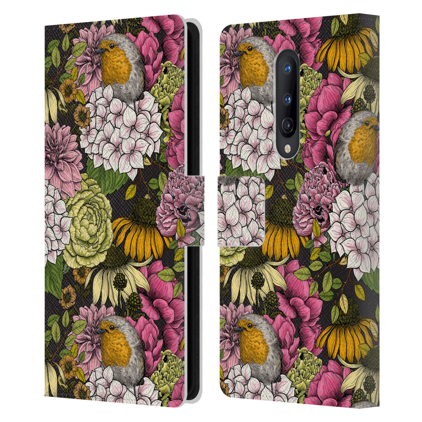 OFFICIAL KATERINA KIRILOVA GRAPHICS LEATHER BOOK CASE FOR ONEPLUS PHONES - Picture 16 of 19