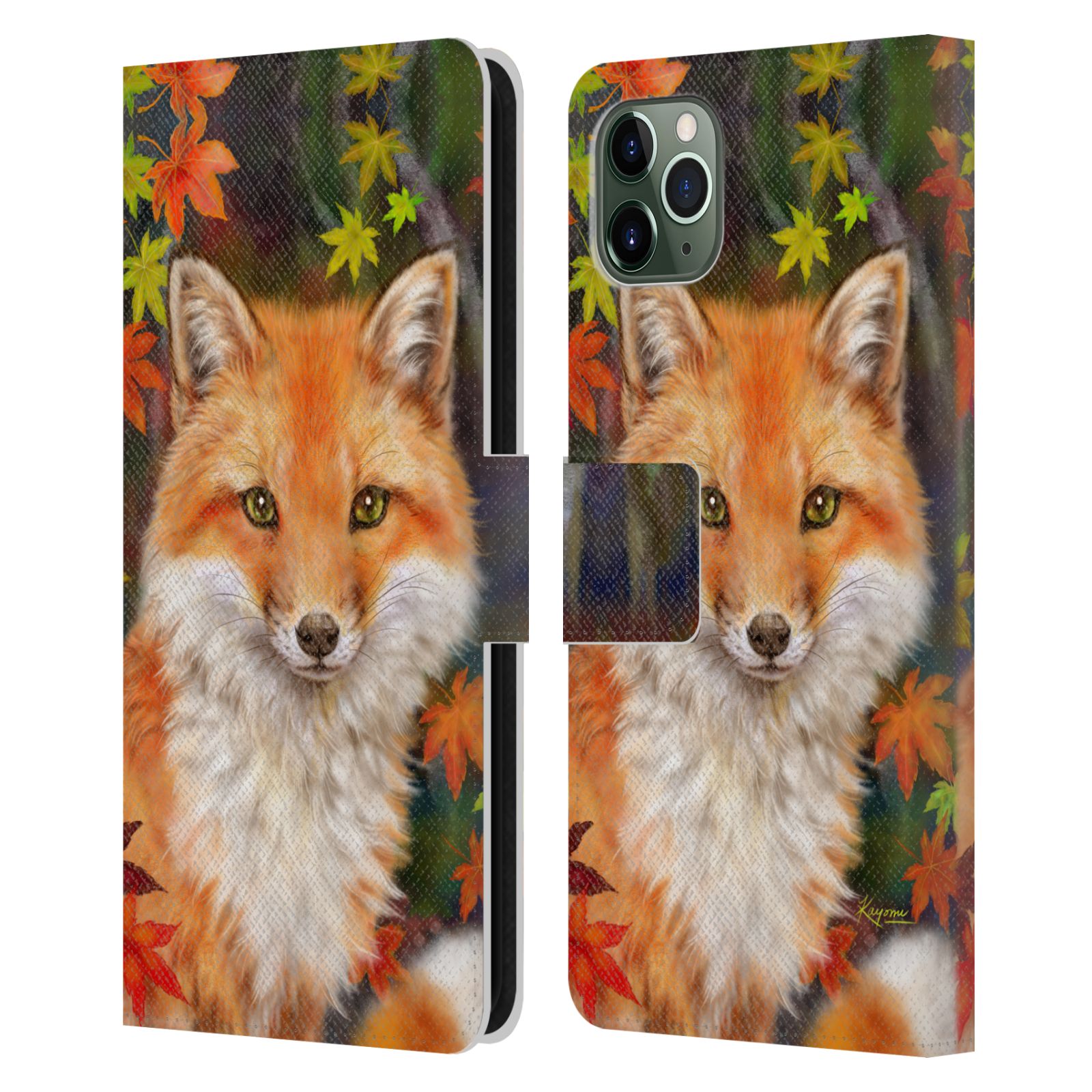OFFICIEL KAYOMI HARAI ANIMAUX ET FANTAISIE ÉTUI COQUE EN CUIR POUR APPLE iPHONE - Photo 17 sur 18