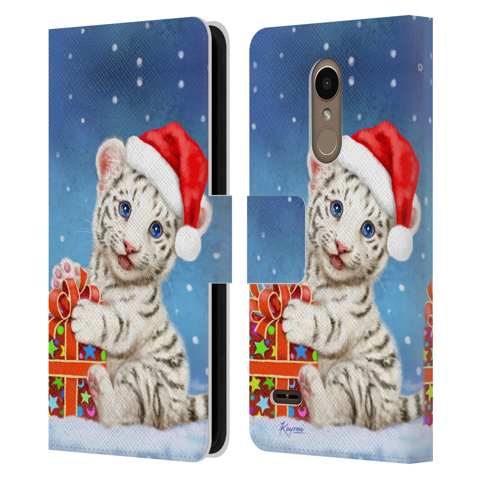 FUNDA OFICIAL KAYOMI HARAI ANIMALS AND FANTASY CUERO LIBRO PARA TELÉFONOS LG 1 - Imagen 7 de 7
