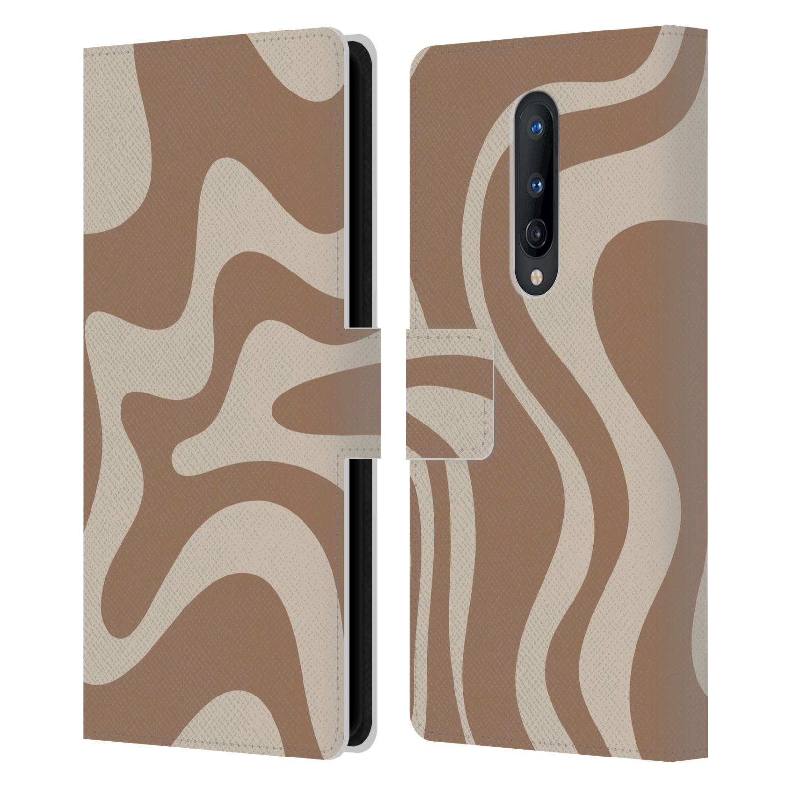 KIERKEGAARD DESIGN STUDIO RETRO ABSTRACT PATTERNS LEATHER BOOK CASE FOR ONEPLUS - Picture 11 of 20