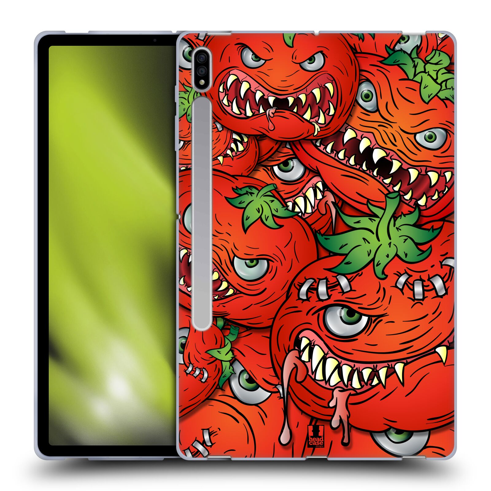 HEAD CASE DESIGNS MONSTER TOMATOES SOFT GEL CASE FOR SAMSUNG TABLETS 1 - Picture 9 of 12