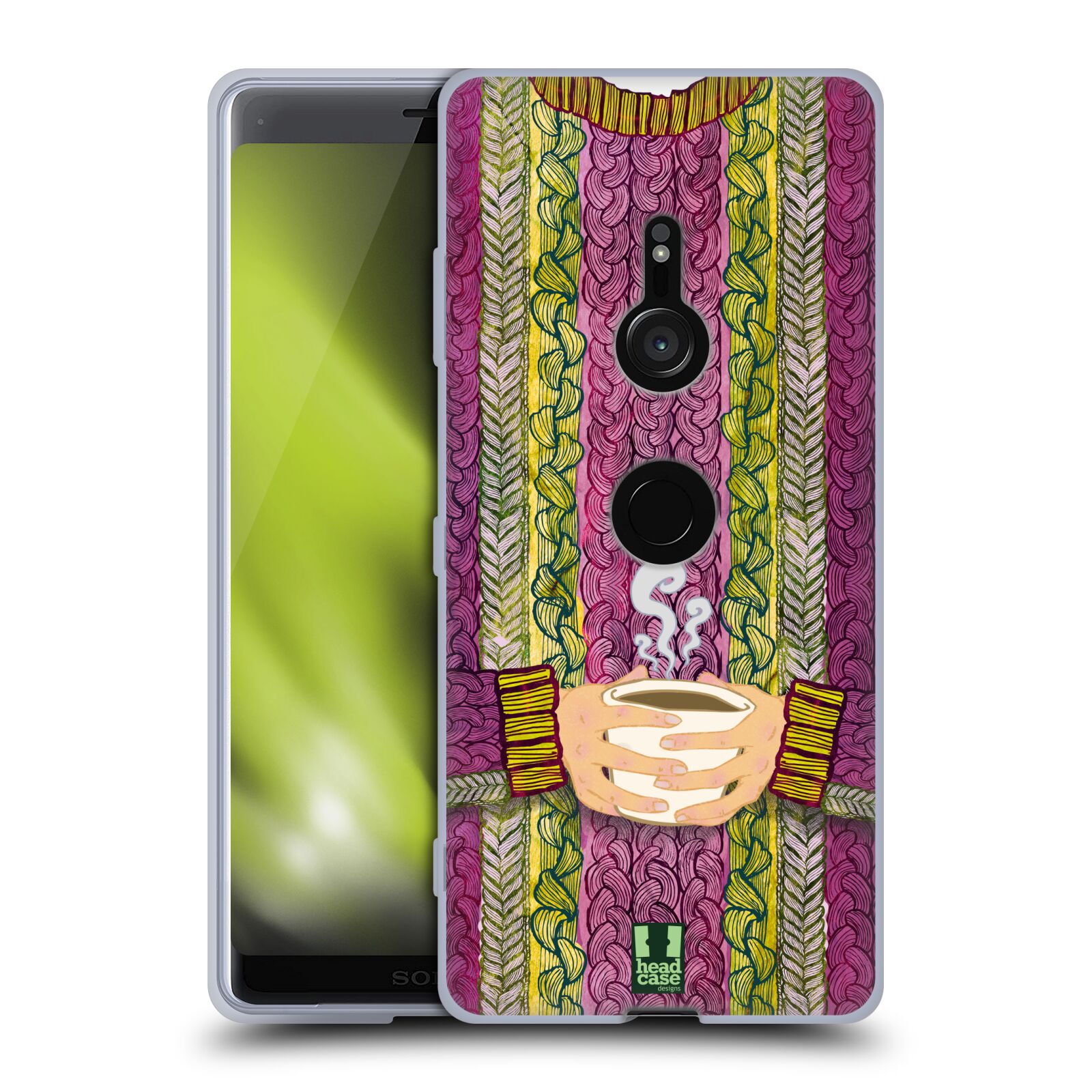 HEAD CASE DESIGNS KNITTED SWEATER PATTERNS SOFT GEL CASE FOR SONY PHONES 1 - Picture 8 of 11