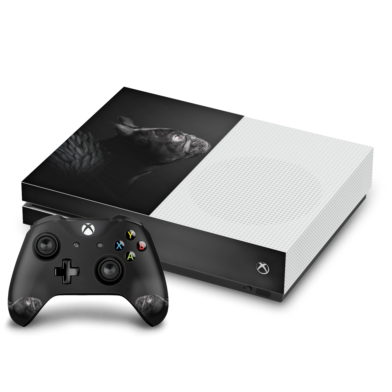 KLAUDIA SENATOR FRENCH BULLDOG VINYL SKIN DECAL FOR ONE S CONSOLE & CONTROLLER