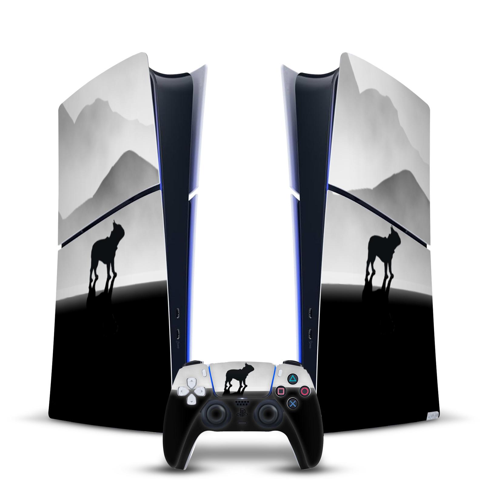 KLAUDIA SENATOR FRENCH BULLDOG VINYL SKIN FOR PS5 SLIM DIGITAL EDITION BUNDLE