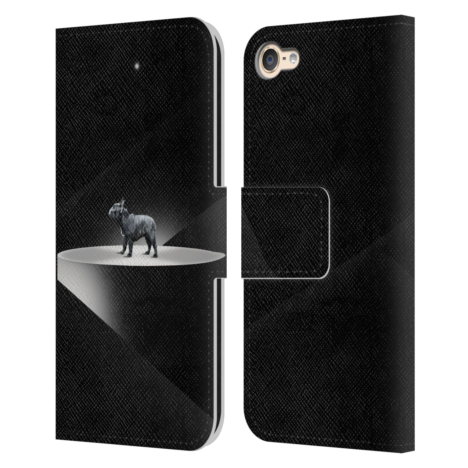 KLAUDIA SENATOR FRENCH BULLDOG 2 LEATHER BOOK CASE FOR APPLE iPOD TOUCH MP3 - Picture 7 of 7