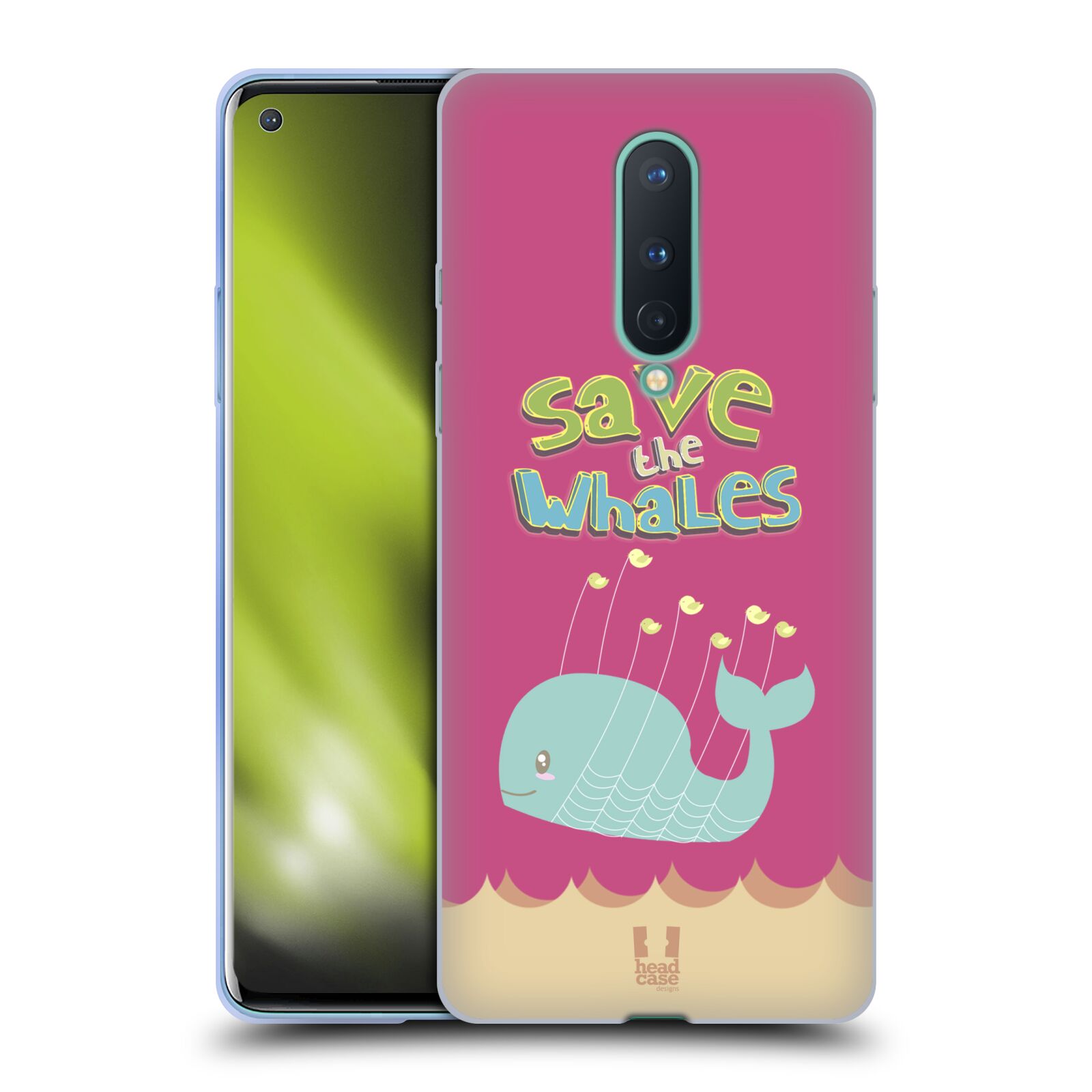 FUNDA HEAD CASE DESIGNS CON DIBUJO DE BALLENA KAWAII PARA TELÉFONOS GOOGLE ONEPLUS - Imagen 11 de 13