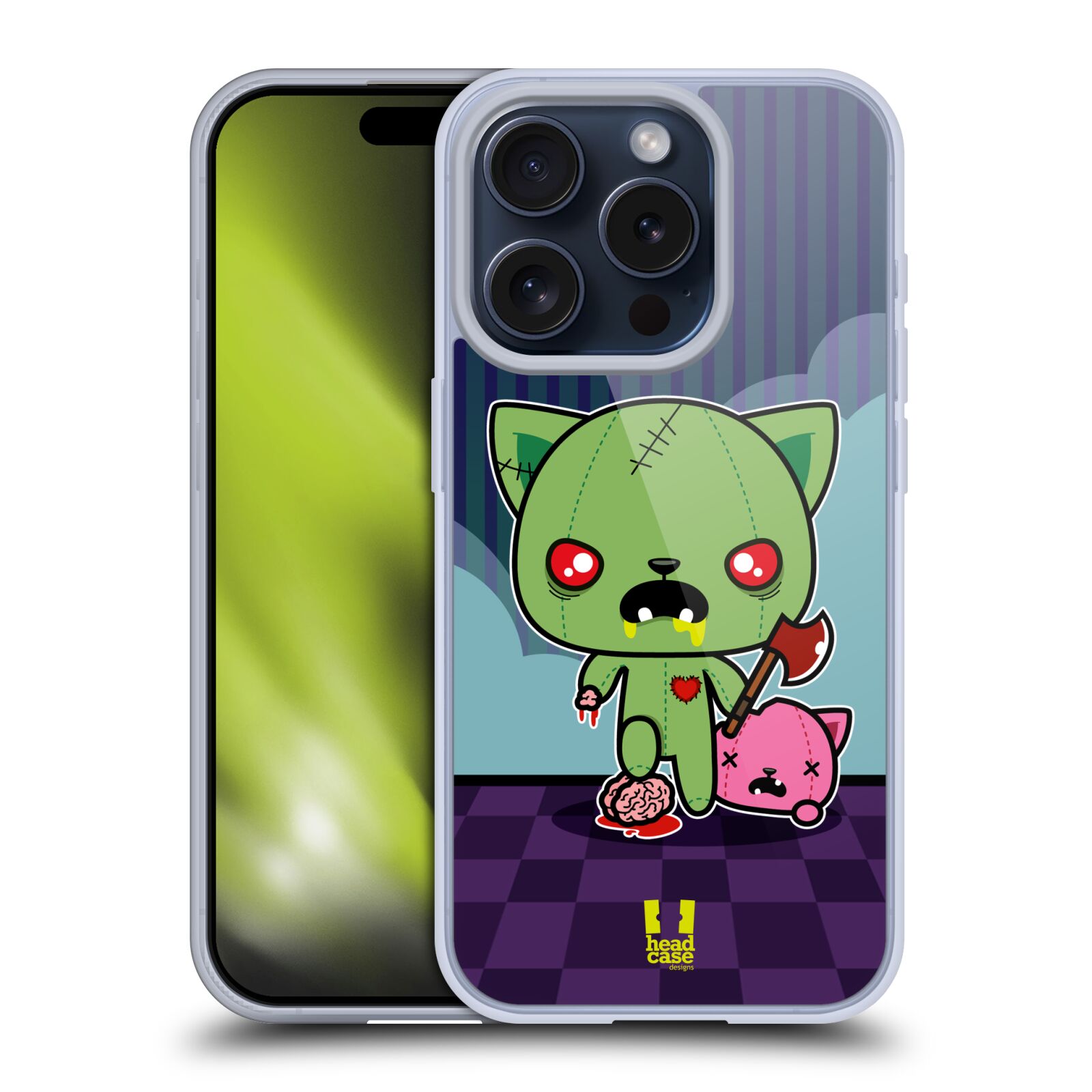 FUNDA HEAD CASE DESIGNS CON DIBUJO DE GEL SUAVE KAWAII ZOMBIES PARA TELÉFONOS iPHONE DE APPLE - Imagen 10 de 12