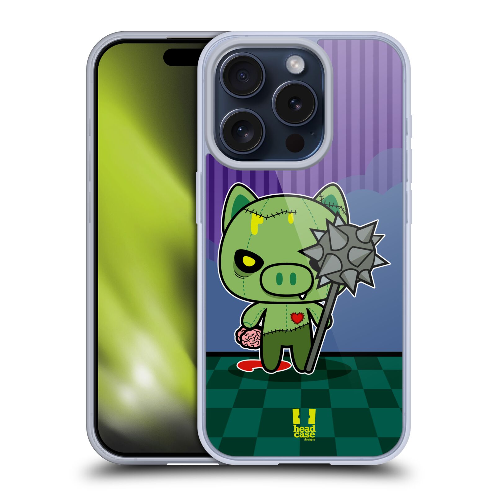 FUNDA HEAD CASE DESIGNS CON DIBUJO DE GEL SUAVE KAWAII ZOMBIES PARA TELÉFONOS iPHONE DE APPLE - Imagen 11 de 12