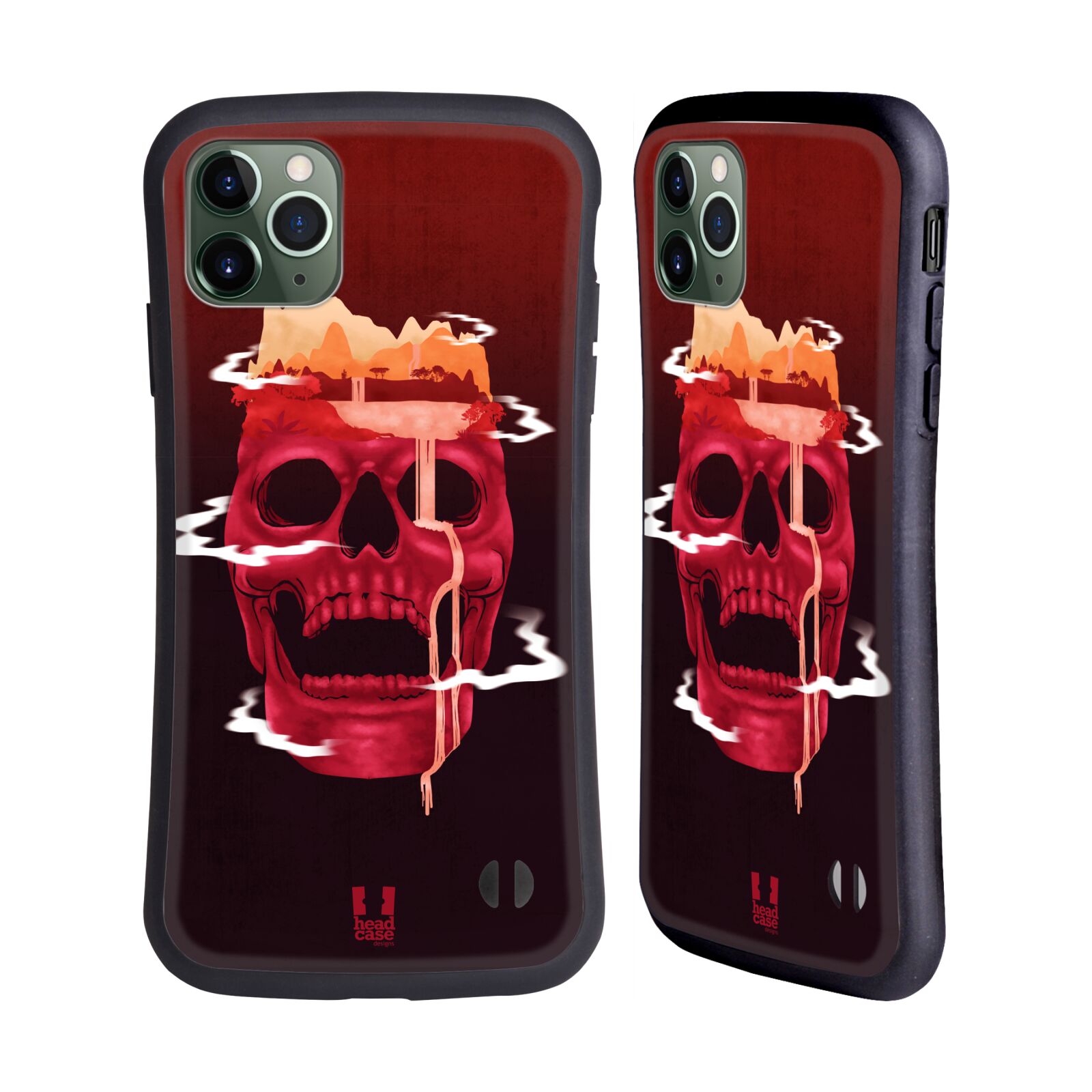 HEAD CASE LANDSCAPE SKULLS HYBRID CASE FOR APPLE iPHONES PHONE - Picture 10 of 10