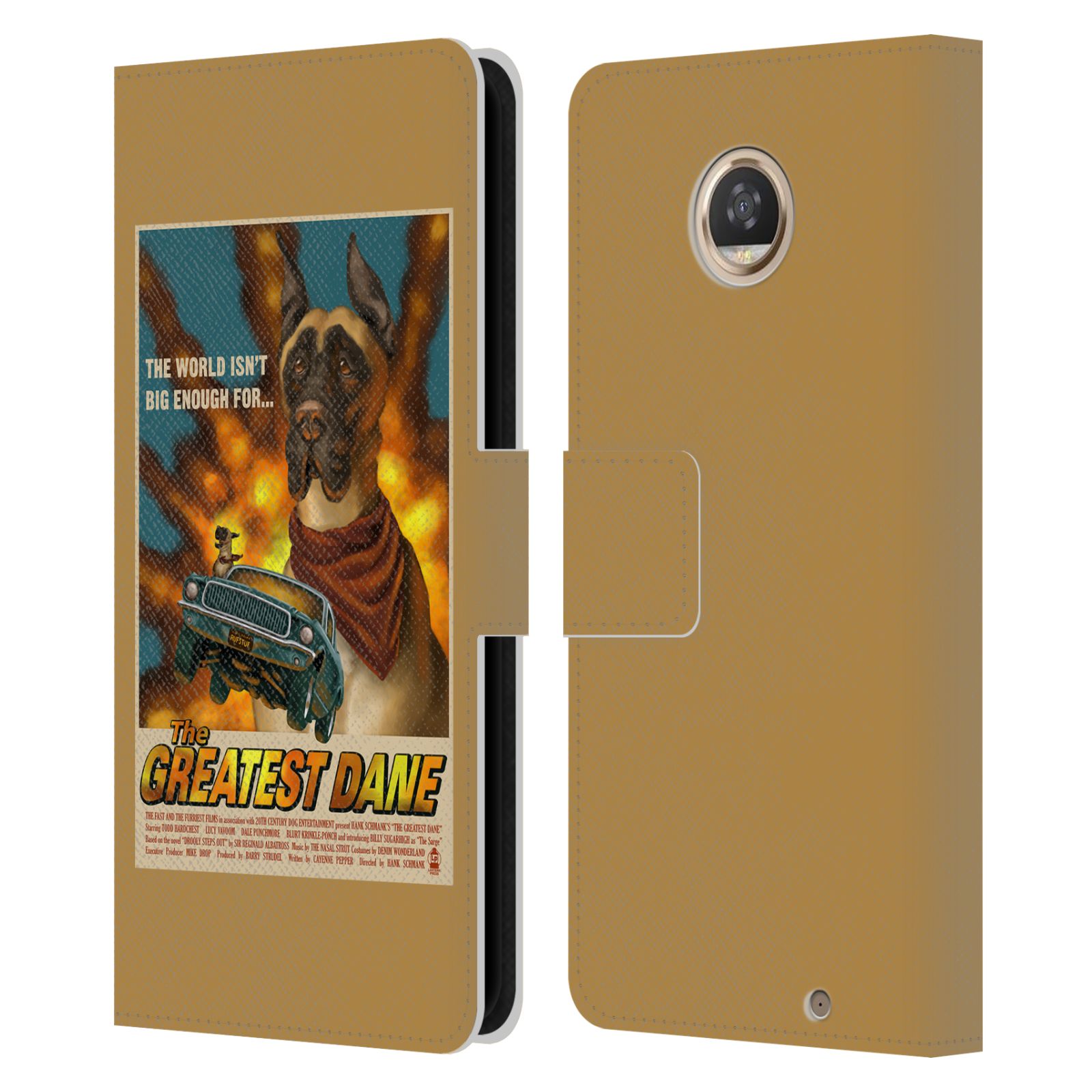 OFFICIAL LANTERN PRESS DOG COLLECTION LEATHER BOOK CASE FOR MOTOROLA PHONES - Picture 15 of 22