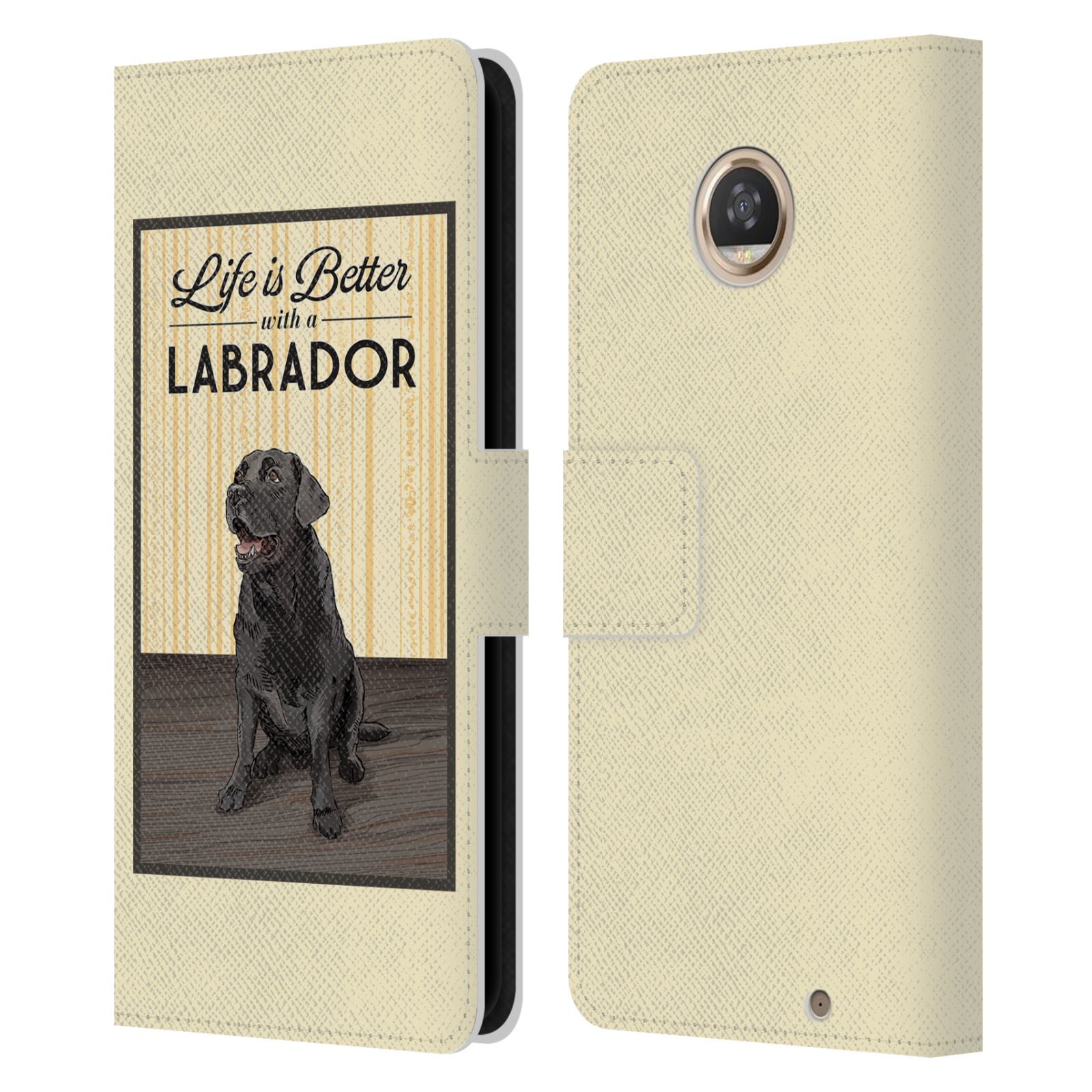 OFFICIAL LANTERN PRESS DOG COLLECTION LEATHER BOOK CASE FOR MOTOROLA PHONES - Picture 17 of 22