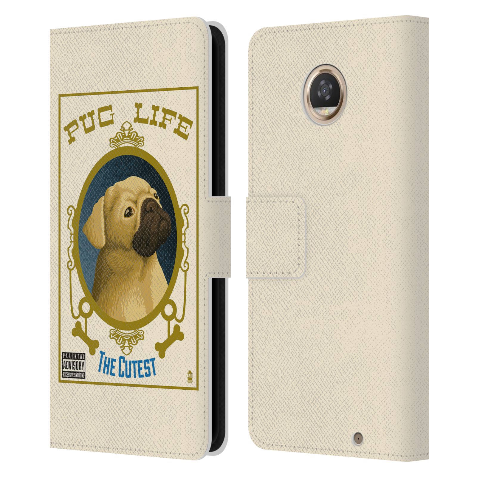 OFFICIAL LANTERN PRESS DOG COLLECTION LEATHER BOOK CASE FOR MOTOROLA PHONES - Picture 20 of 22