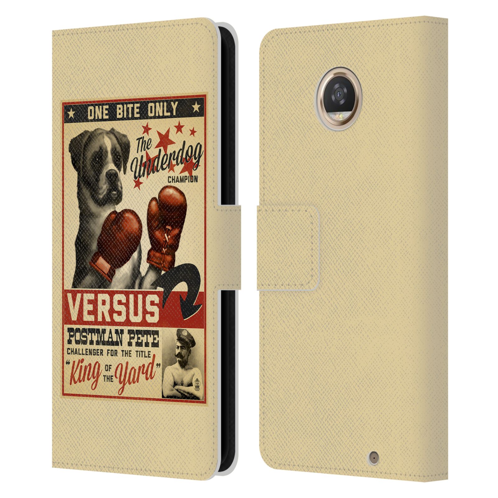 OFFICIAL LANTERN PRESS DOG COLLECTION LEATHER BOOK CASE FOR MOTOROLA PHONES - Picture 22 of 22