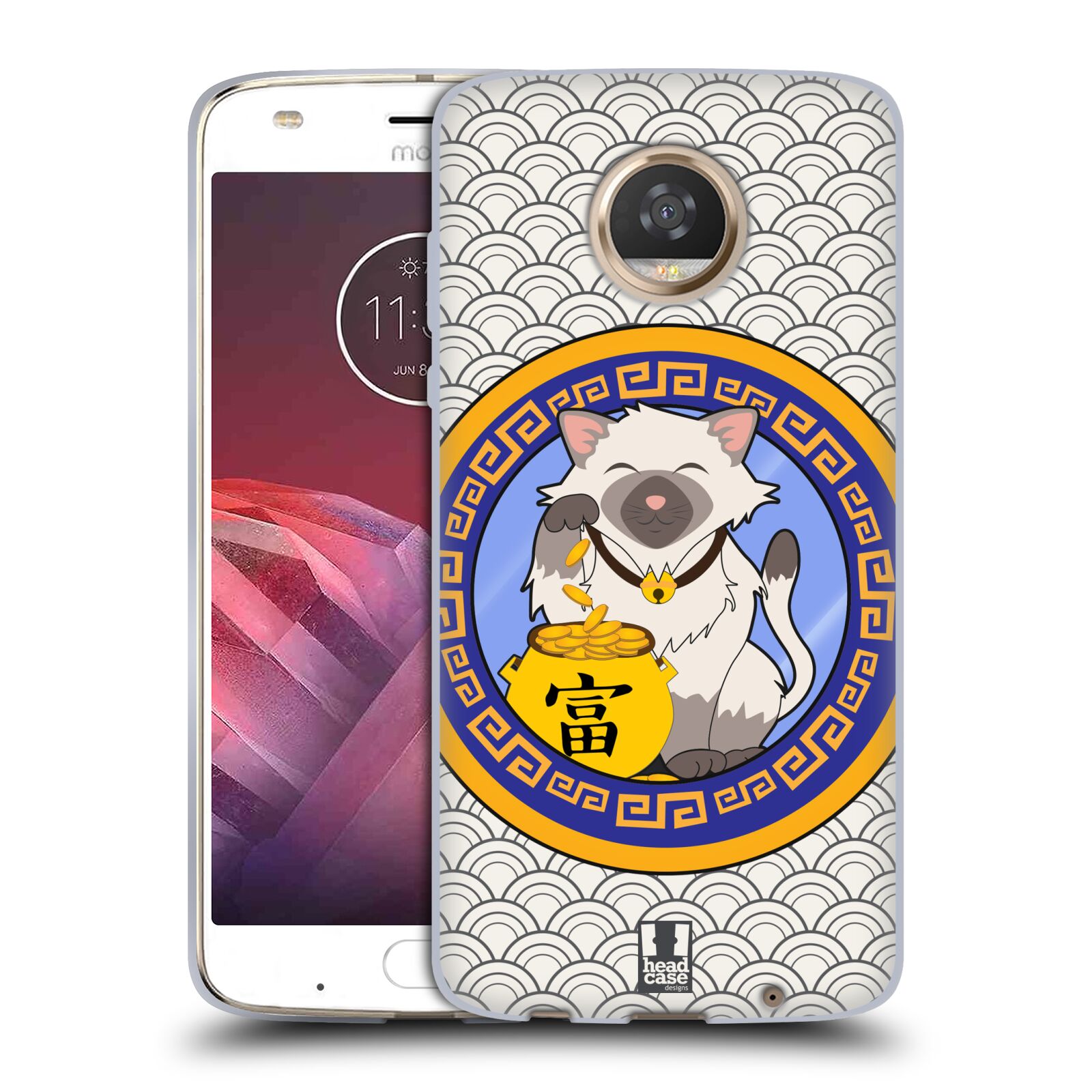 HEAD CASE DESIGNS LUCKY CHARM CATS SOFT GEL CASE FOR MOTOROLA PHONES - Picture 12 of 13