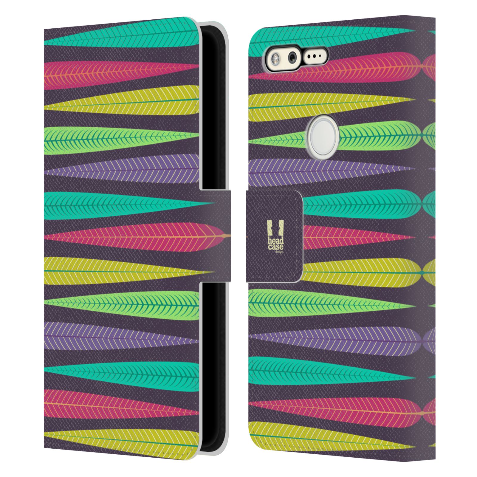 HEAD CASE DESIGNS LEAF PATTERNS 2 LEATHER BOOK WALLET CASE FOR GOOGLE PHONES - Picture 7 of 14