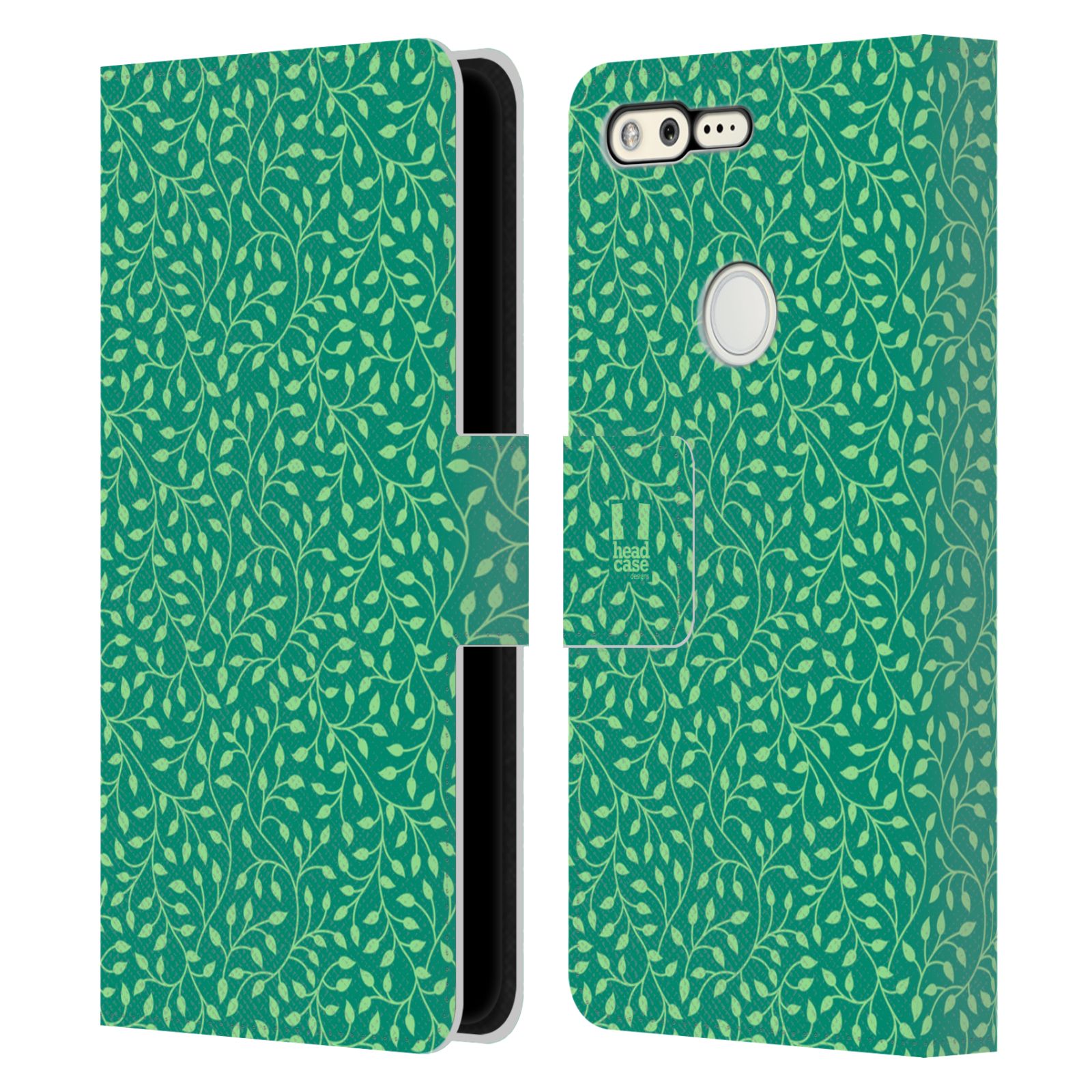 HEAD CASE DESIGNS LEAF PATTERNS 2 LEATHER BOOK WALLET CASE FOR GOOGLE PHONES - Picture 8 of 14