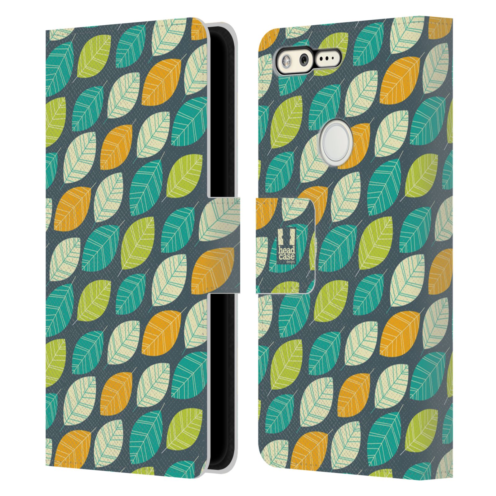 HEAD CASE DESIGNS LEAF PATTERNS 2 LEATHER BOOK WALLET CASE FOR GOOGLE PHONES - Picture 11 of 14