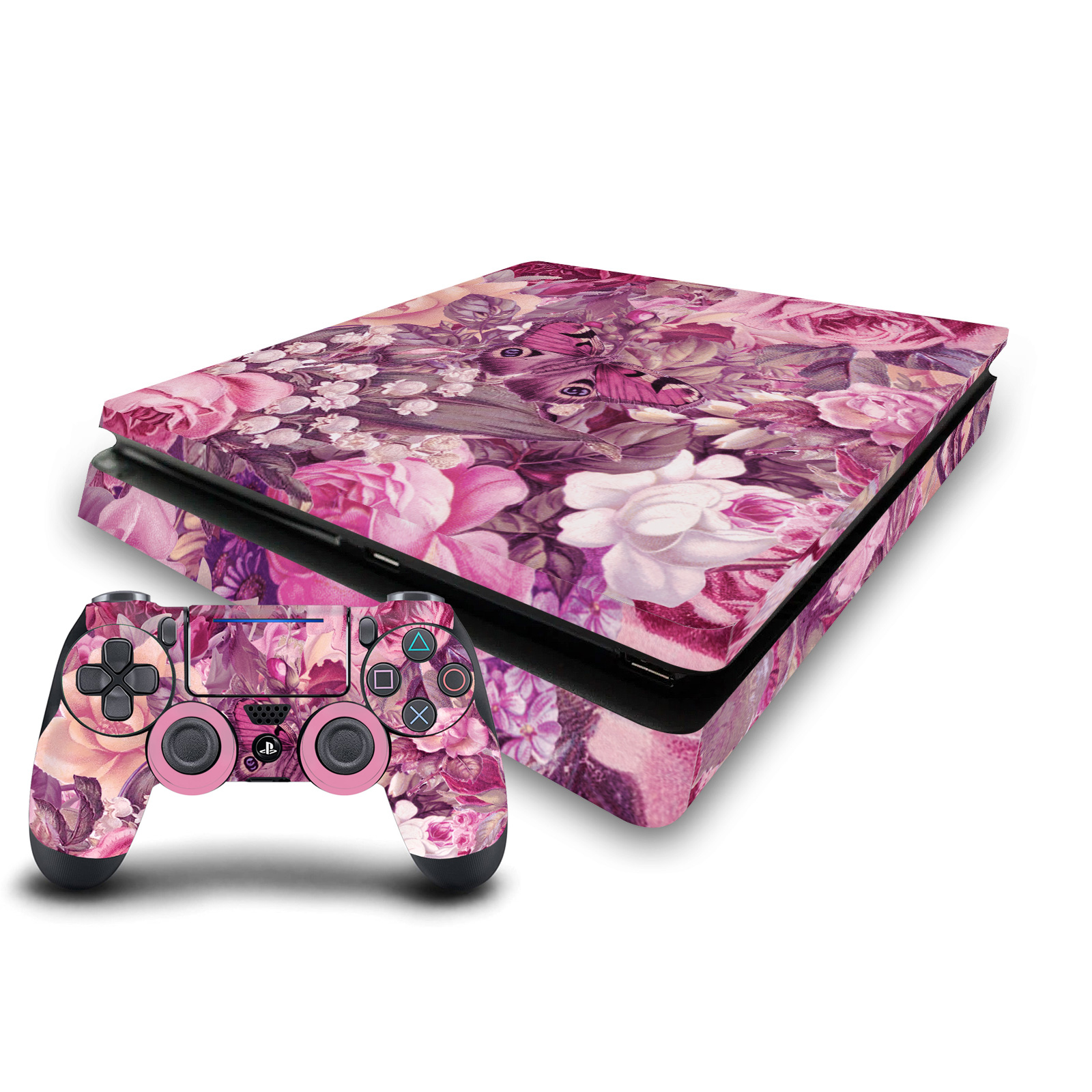 OFFICIAL LEBENSART ART MIX VINYL SKIN DECAL FOR PS4 SLIM CONSOLE & CONTROLLER