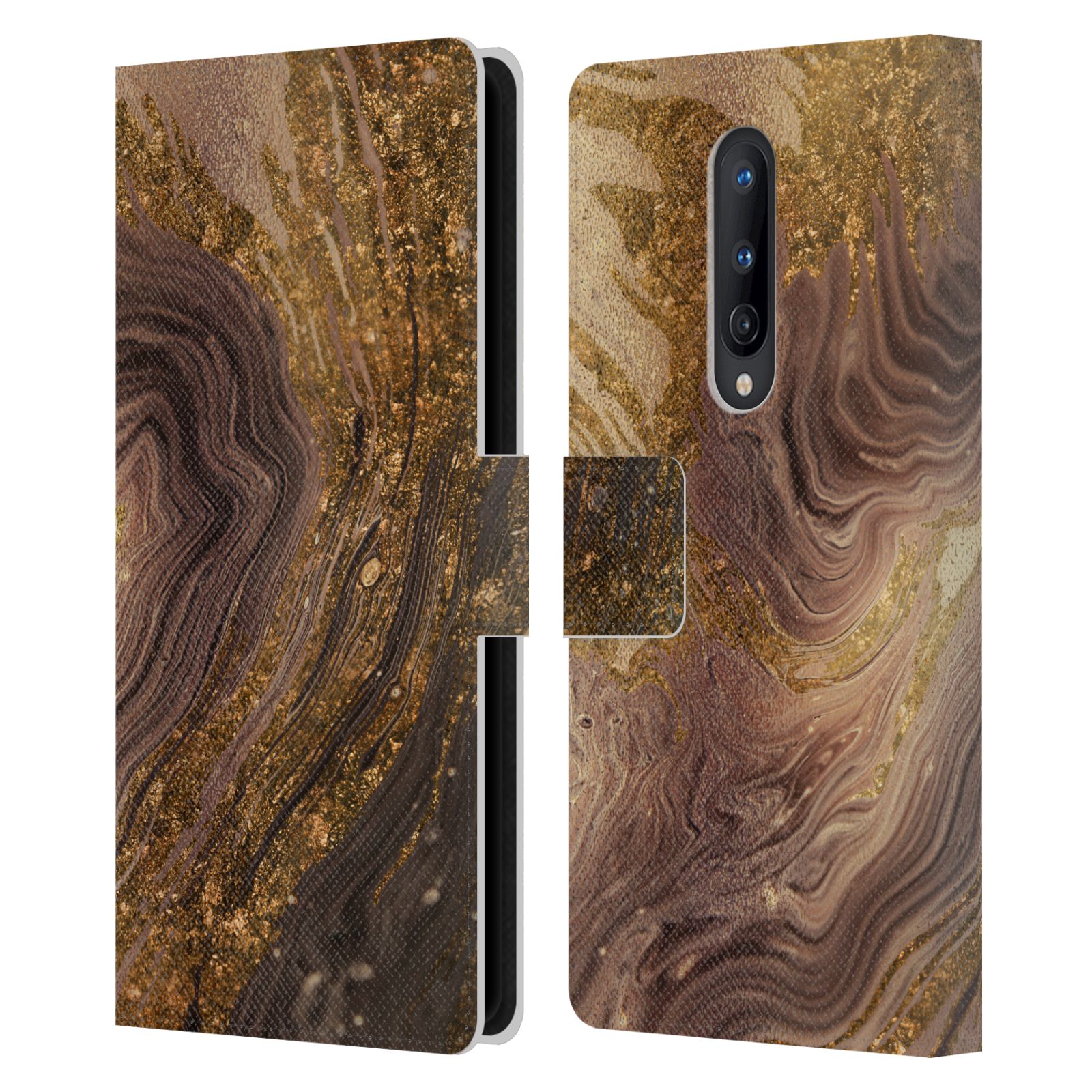 OFFICIAL LEBENSART GEO LIQUID MARBLE LEATHER BOOK CASE FOR BLACKBERRY ONEPLUS - Picture 12 of 19