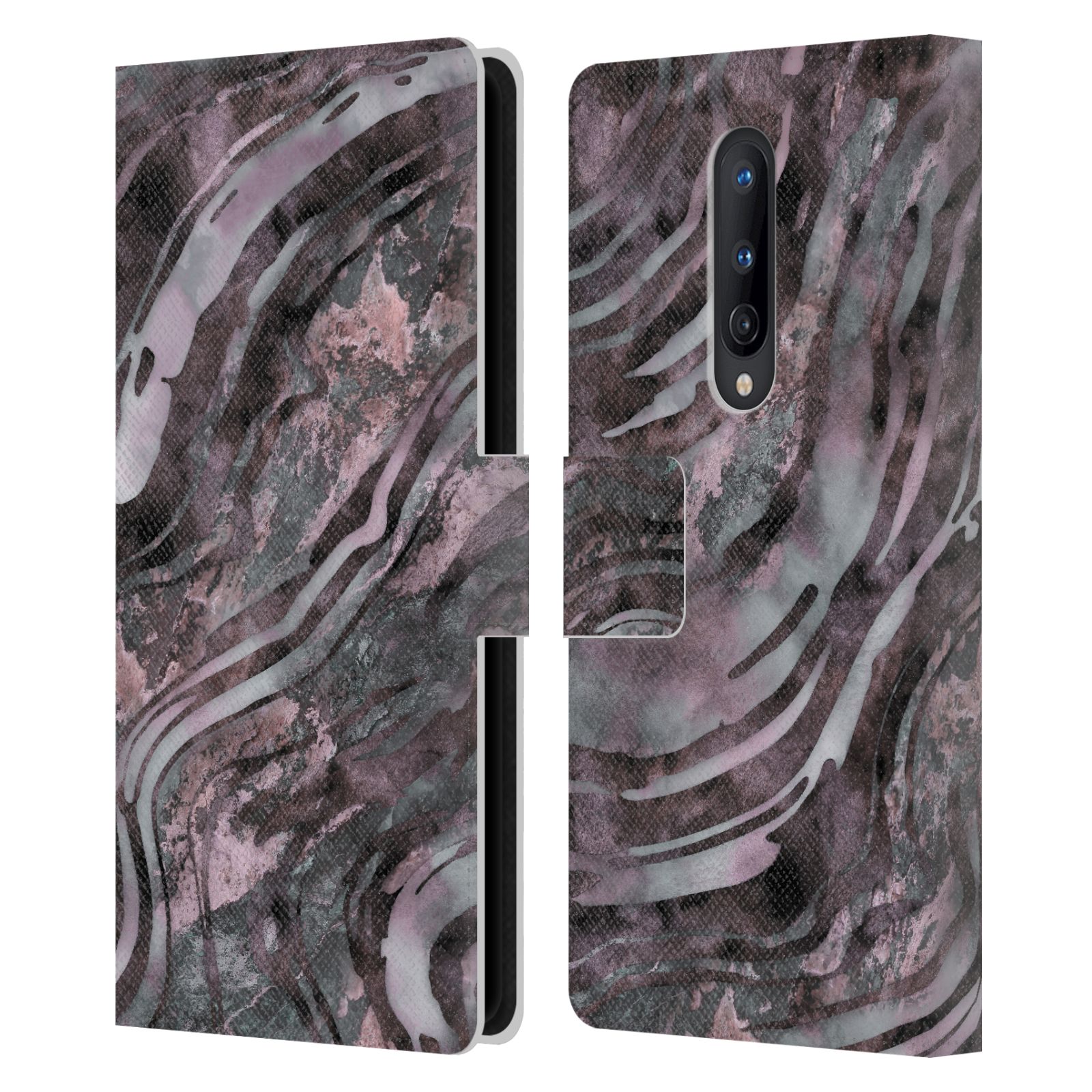 OFFICIAL LEBENSART GEO LIQUID MARBLE LEATHER BOOK CASE FOR BLACKBERRY ONEPLUS - Picture 15 of 19