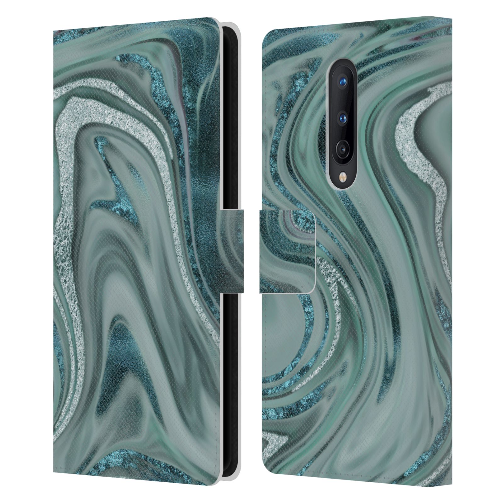 OFFICIAL LEBENSART GEO LIQUID MARBLE LEATHER BOOK CASE FOR BLACKBERRY ONEPLUS - Picture 17 of 19