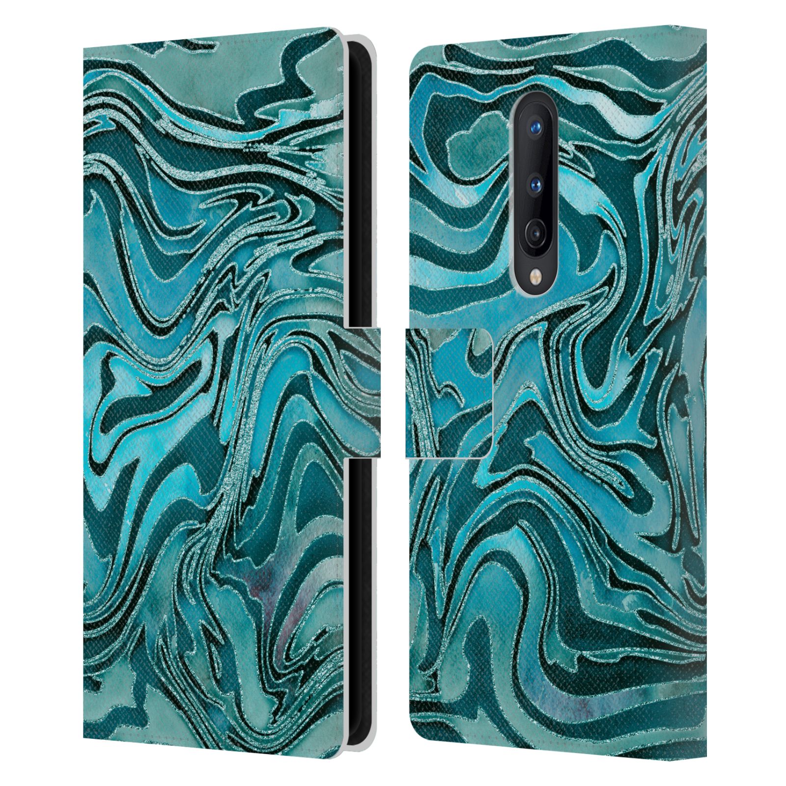 OFFICIAL LEBENSART GEO LIQUID MARBLE LEATHER BOOK CASE FOR BLACKBERRY ONEPLUS - Picture 19 of 19
