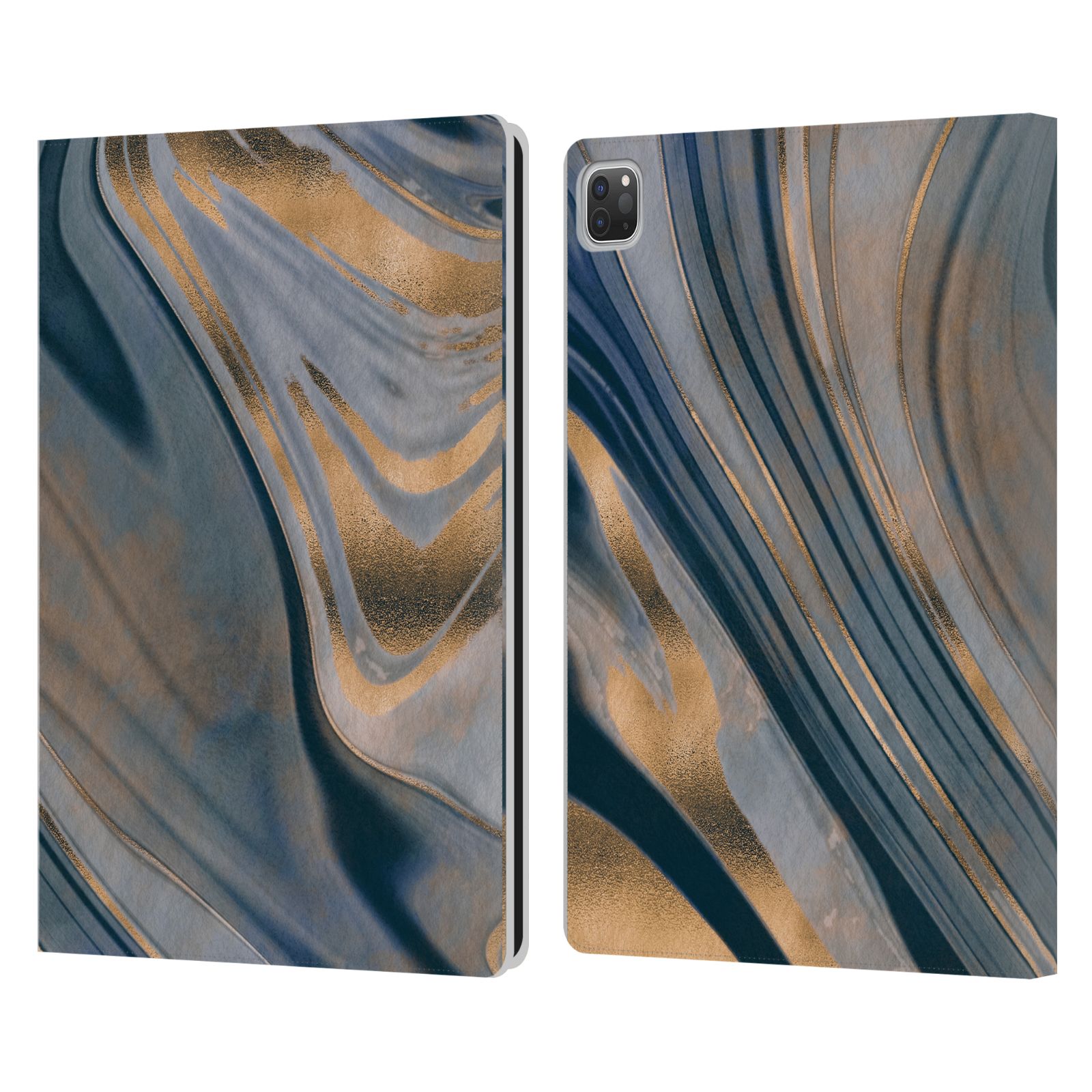 OFFICIAL LEBENSART MINERAL MARBLE LEATHER BOOK WALLET CASE COVER FOR APPLE iPAD - Picture 8 of 15