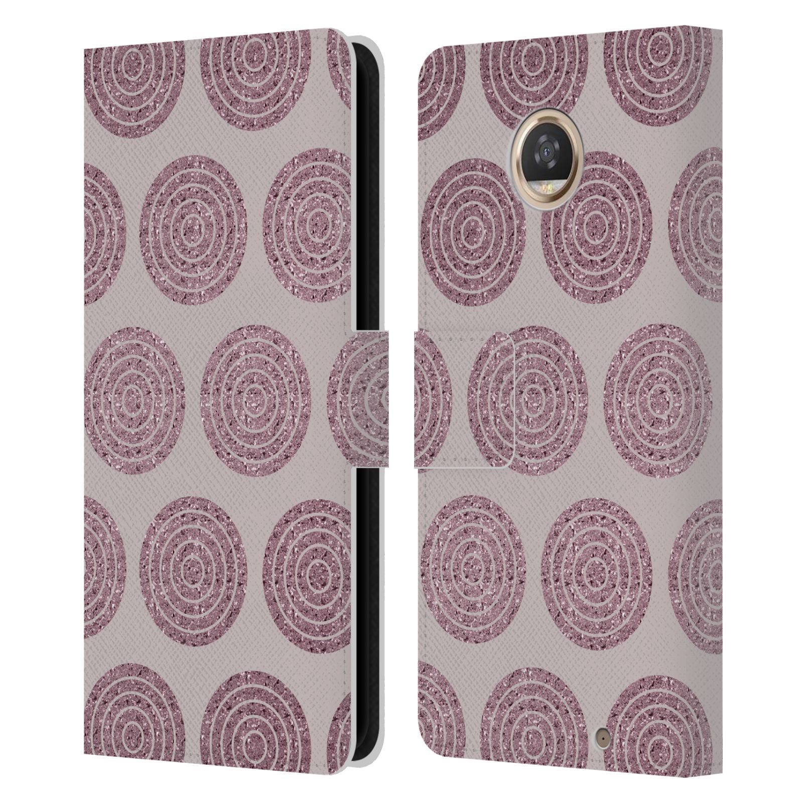 OFFICIAL LEBENSART VARIOUS ROSE GOLD LEATHER BOOK CASE FOR MOTOROLA PHONES - Picture 7 of 15